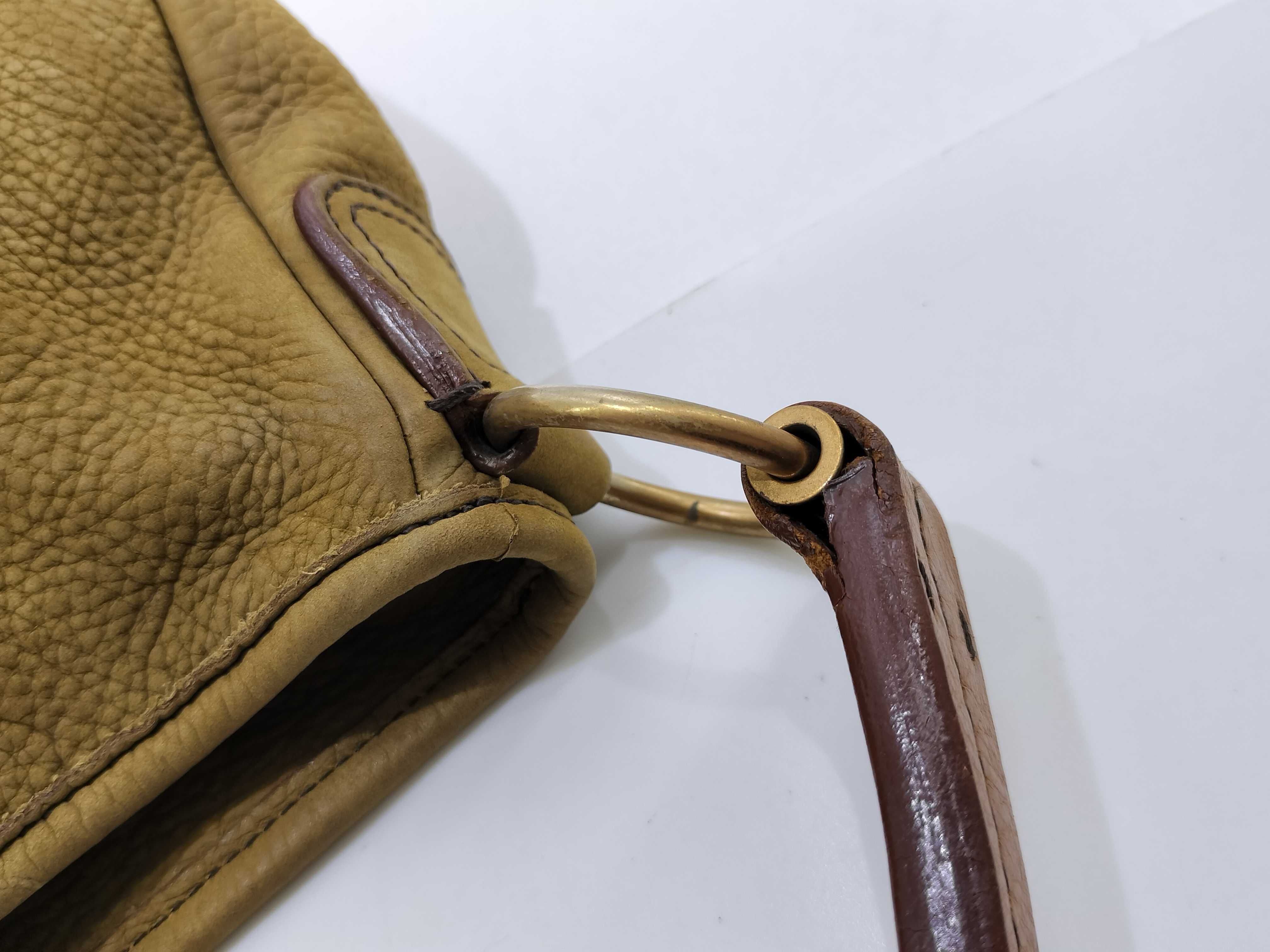 handbag embossed logo nubuck handbag — view 8