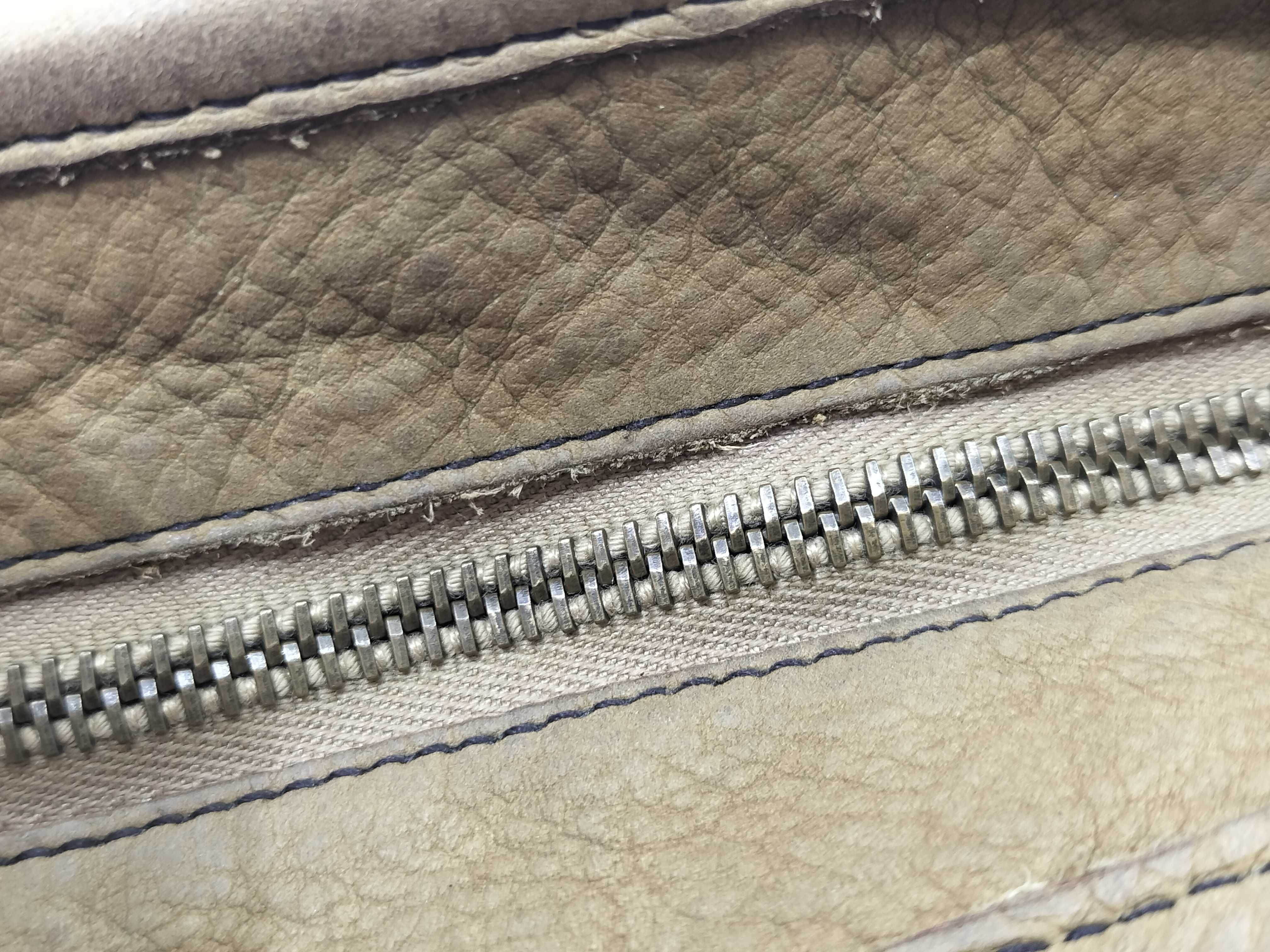 handbag embossed logo nubuck handbag — view 9