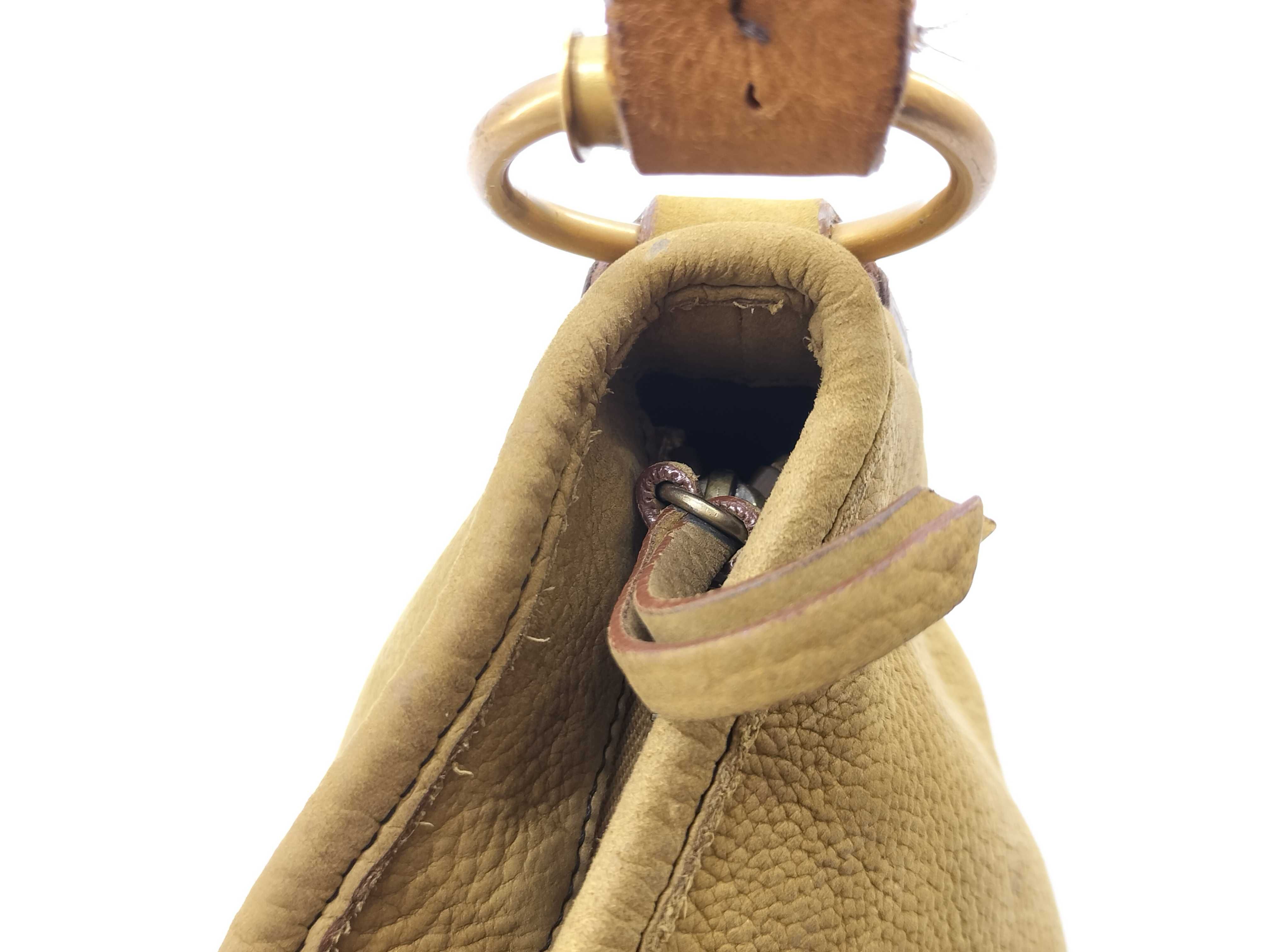 handbag embossed logo nubuck handbag — view 10