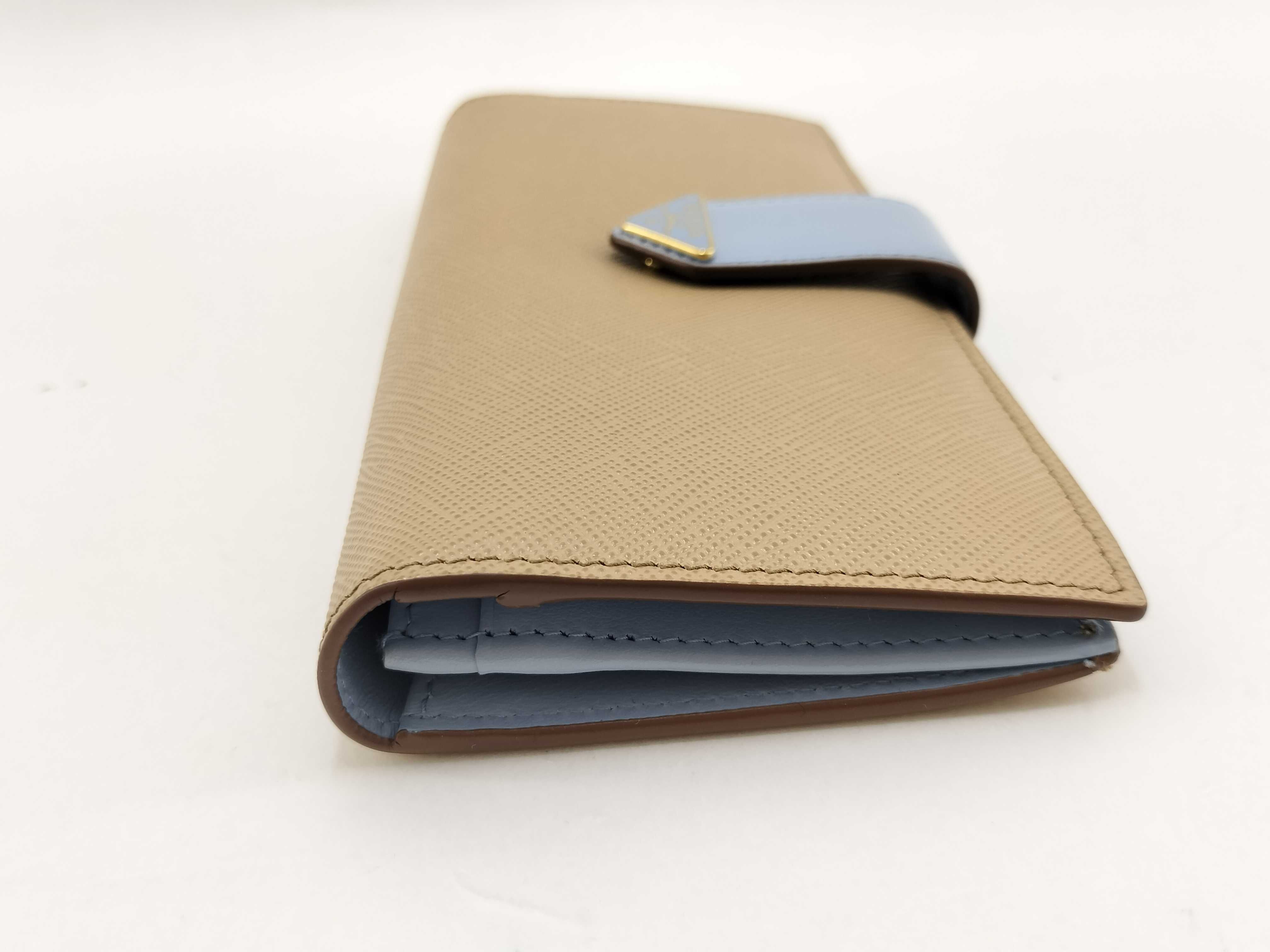Saffiano Leather Long Wallet 1MV025 RFID Accessories: Box, Wallet — view 3