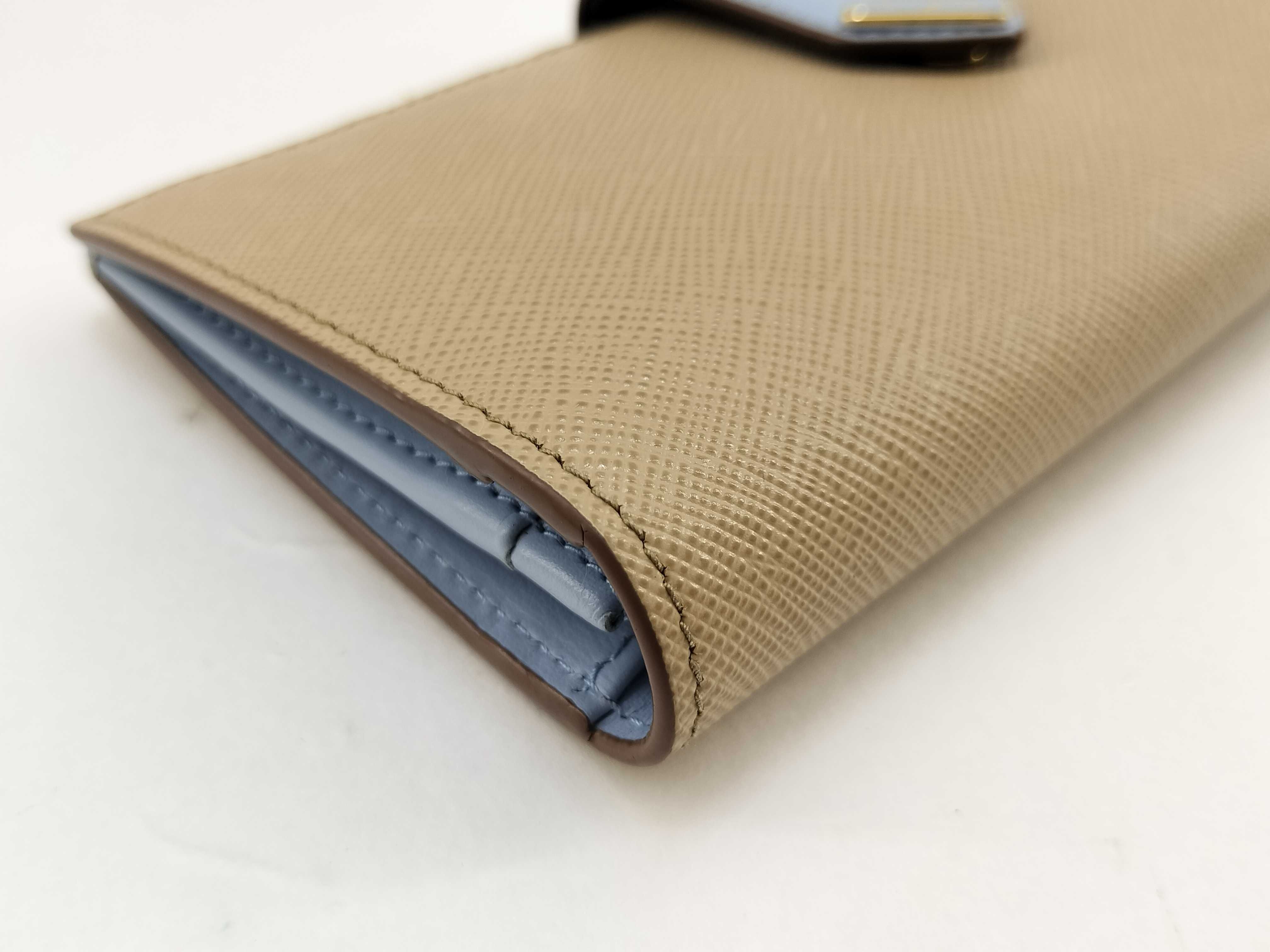 Saffiano Leather Long Wallet 1MV025 RFID Accessories: Box, Wallet — view 6