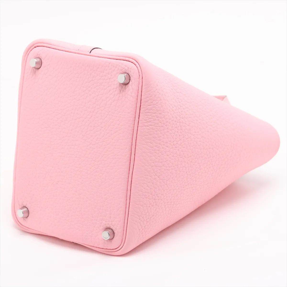 Picotin Lock 18 PM, Taurillon Clemence leather, Rose Sakura, Silver hardware, Z: 2021 — view 3