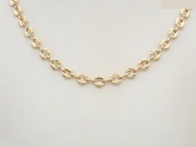 Long necklace, gold (GP), 76cm chain.