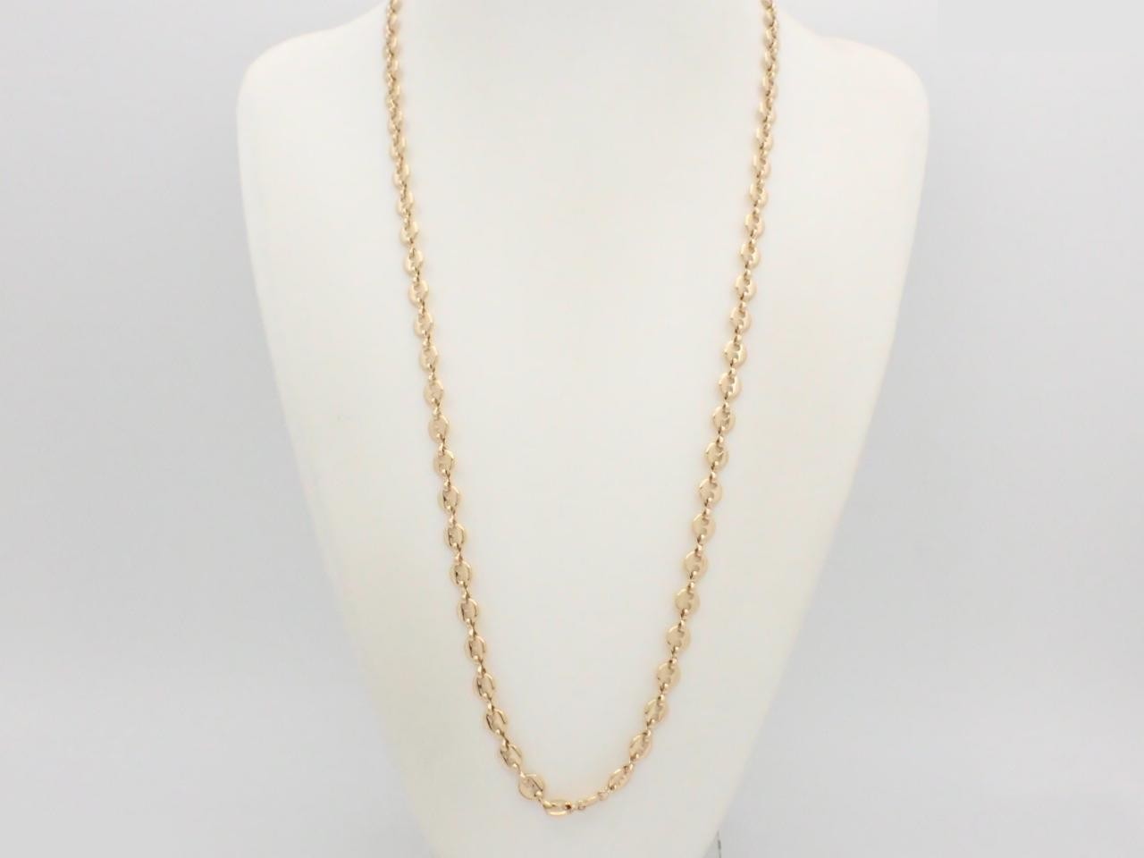 Long necklace, gold (GP), 76cm chain. — view 3