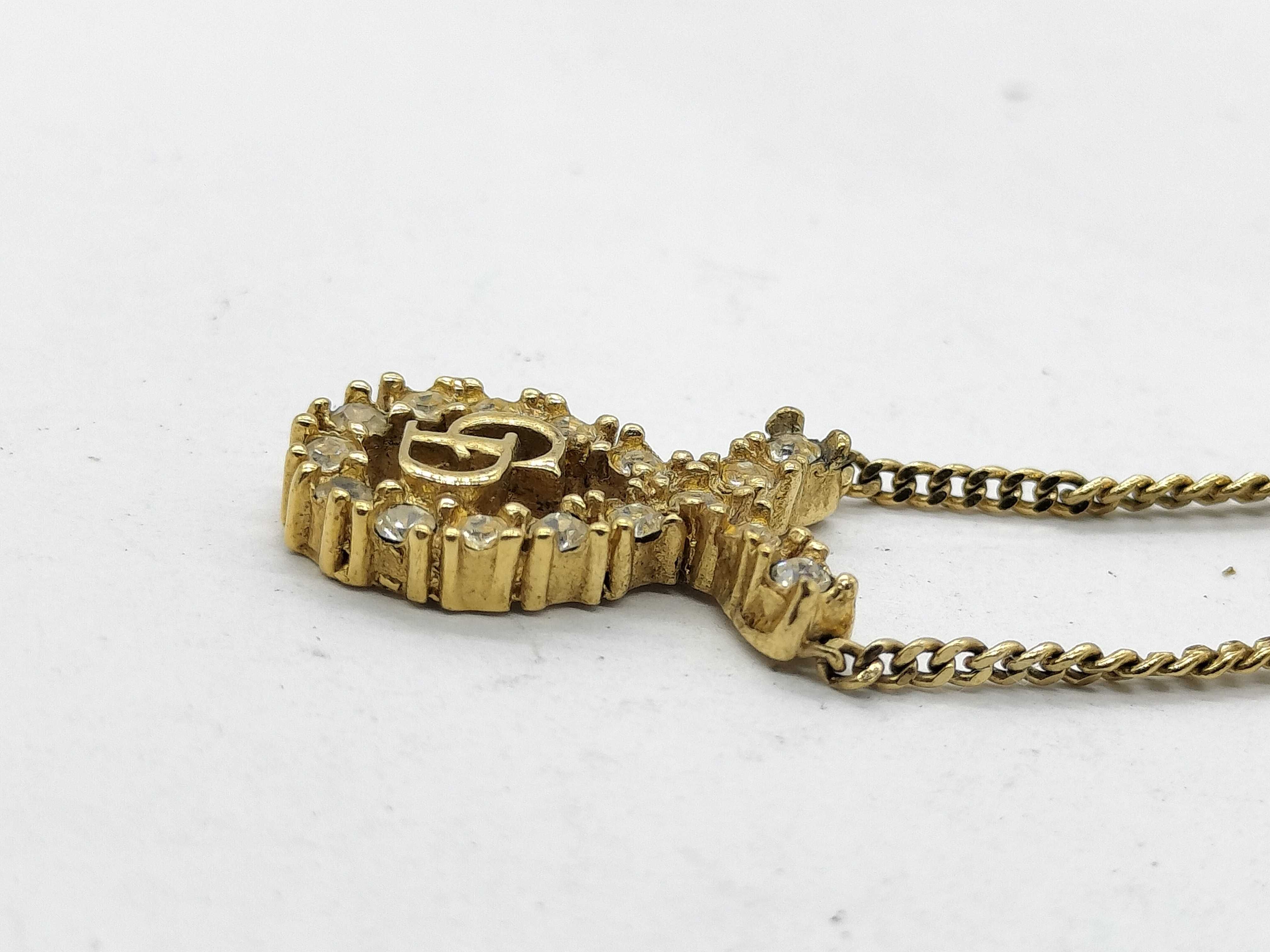 CD Rhinestone Necklace — view 2