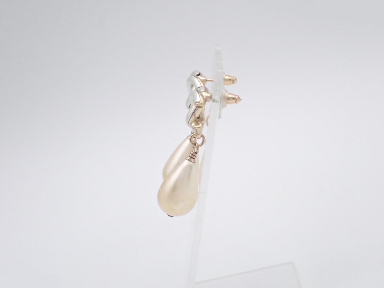 earrings here mark pearl swing A17P width 1.5cm — view 3