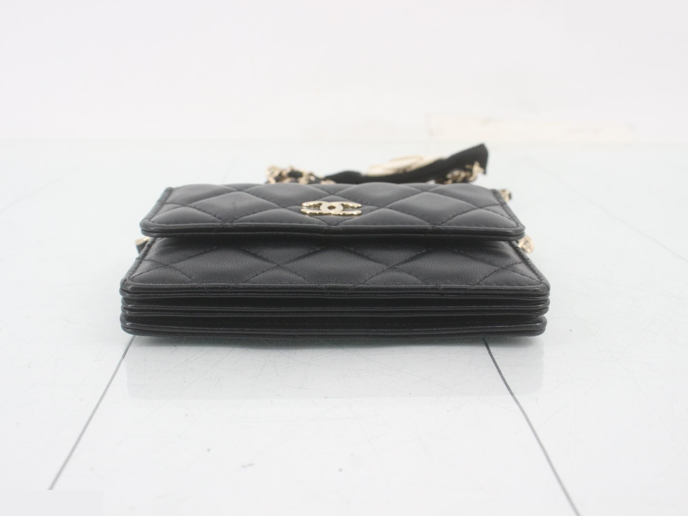 Matelassé Chain Shoulder Bag — view 3