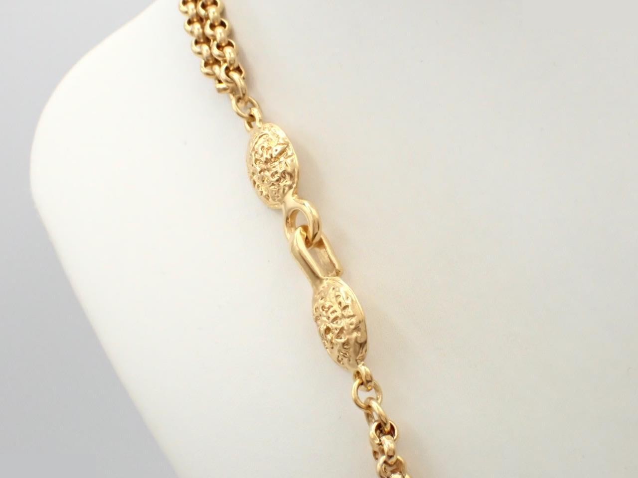 Coco Mark Necklace, Gold Color, Chain Approx. 82cm — view 2