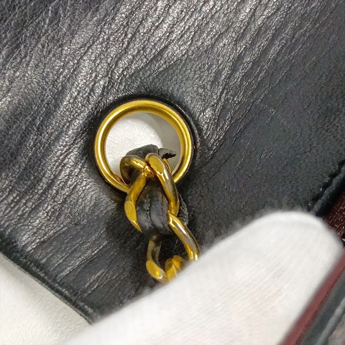 Mini Matelassé 20 Lambskin Single Flap Single Chain Bag, Black with Gold Hardware, 1515423, Series 1, A69900 — view 12