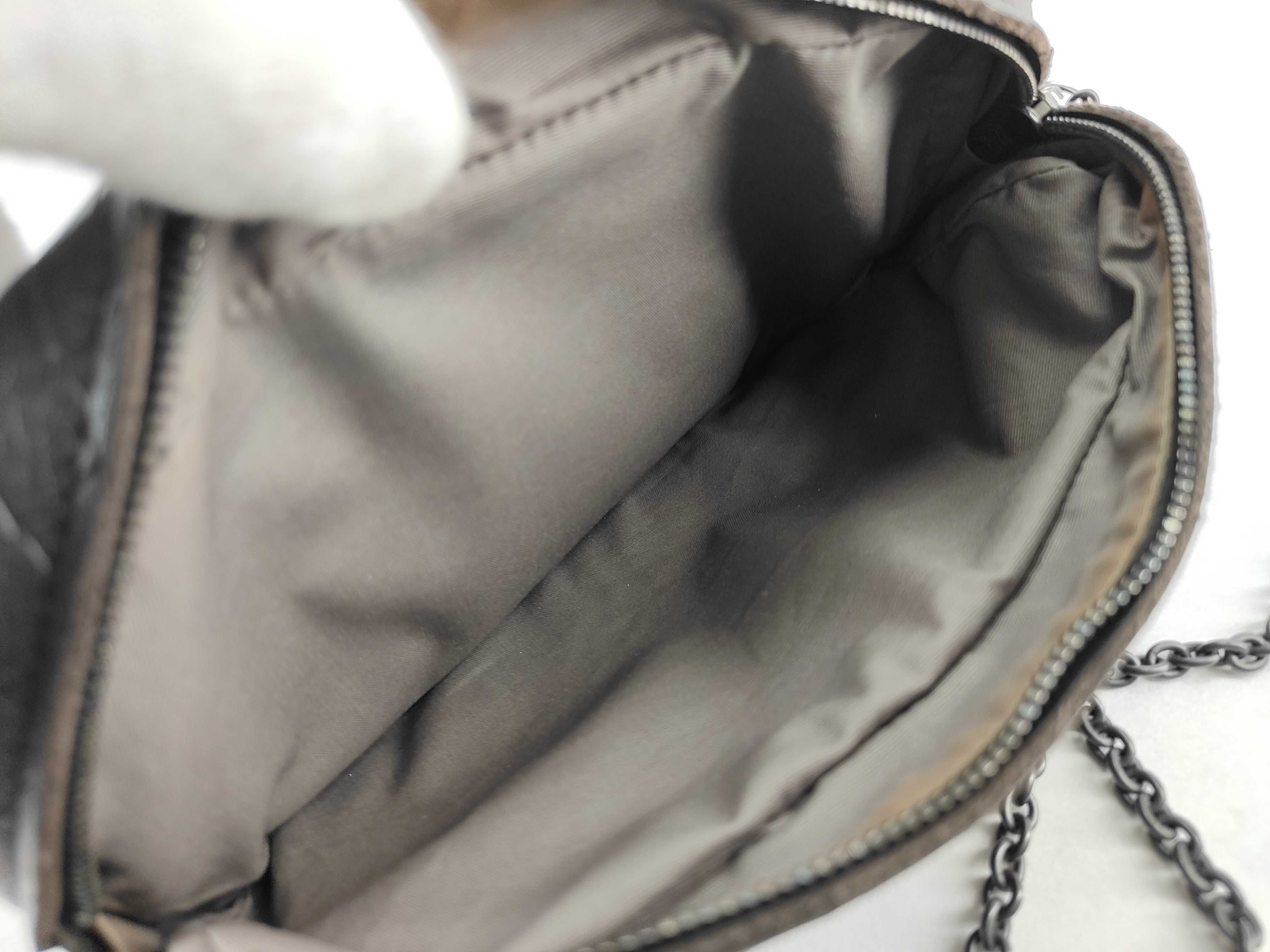 Intrecciato Leather Shoulder Bag (Black) — view 11