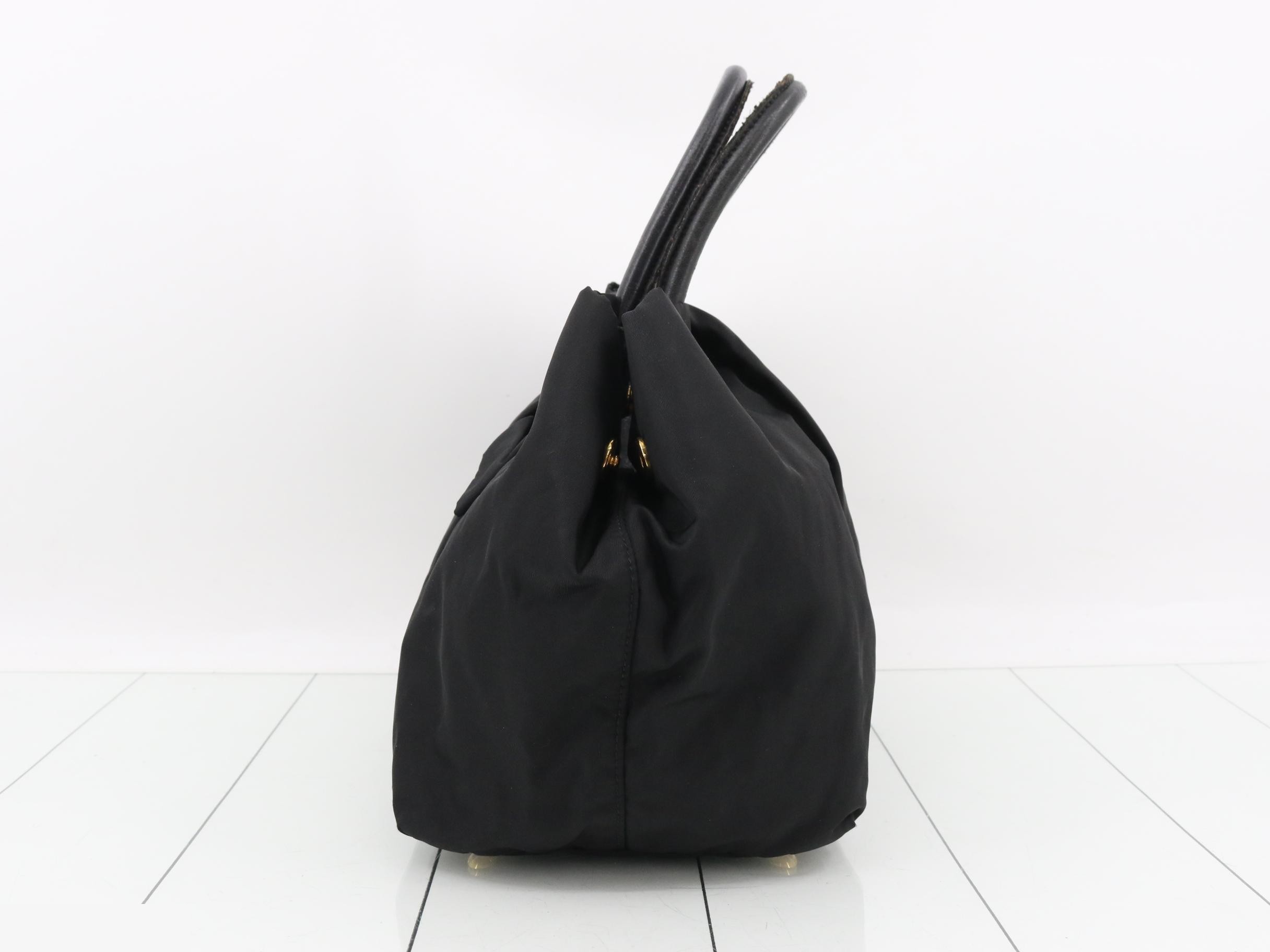 Tessuto Nylon Ribbon Handbag Tote Bag — view 3