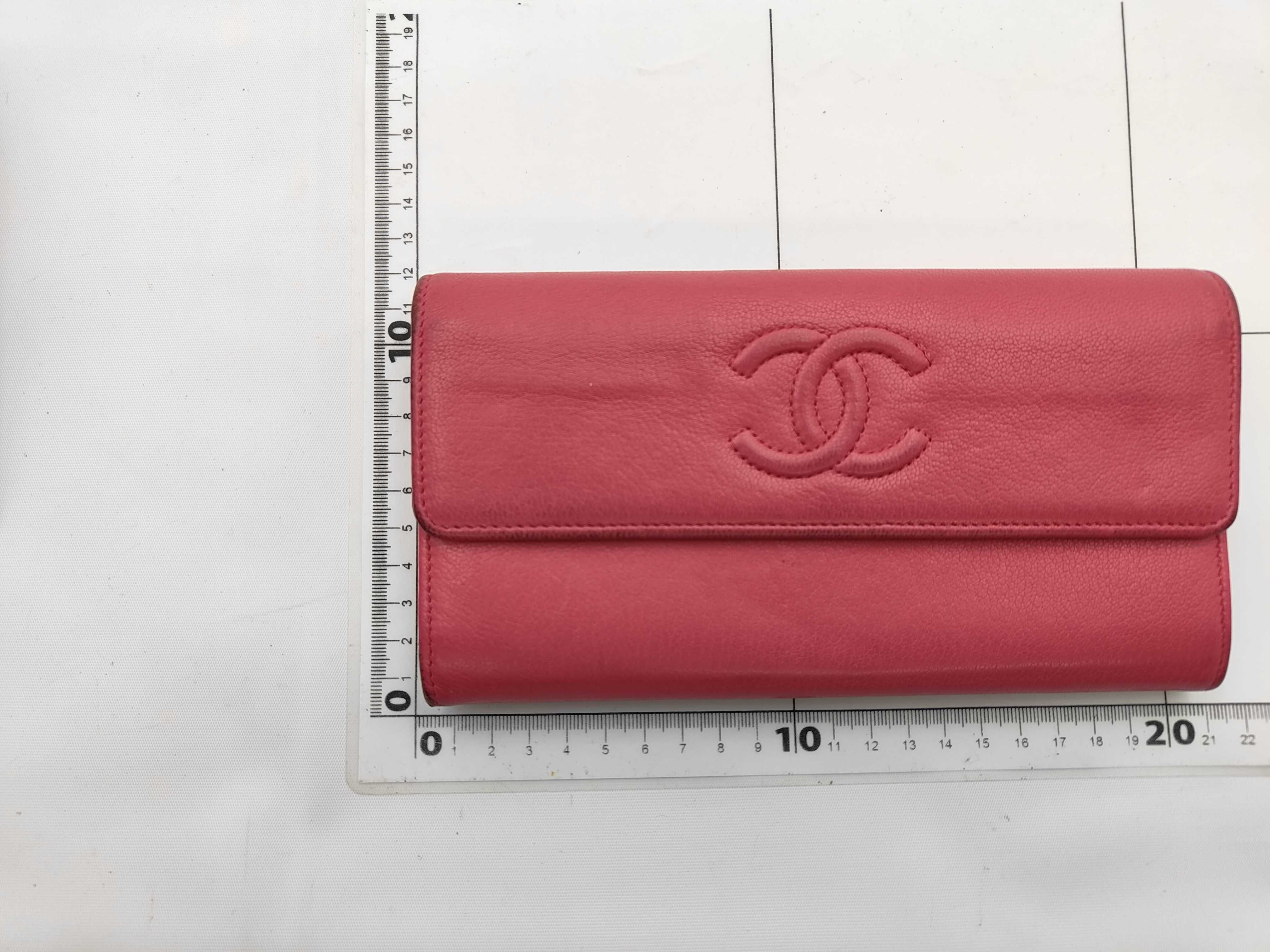 Caviar Skin Wallet Coco Mark Pink Wallet — view 2
