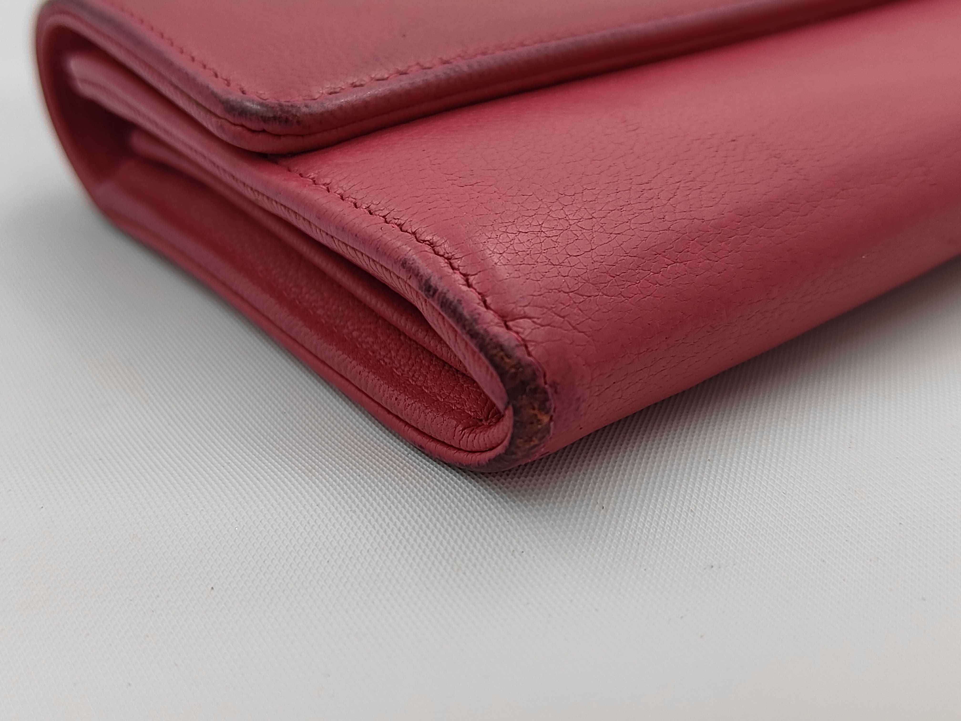 Caviar Skin Wallet Coco Mark Pink Wallet — view 4