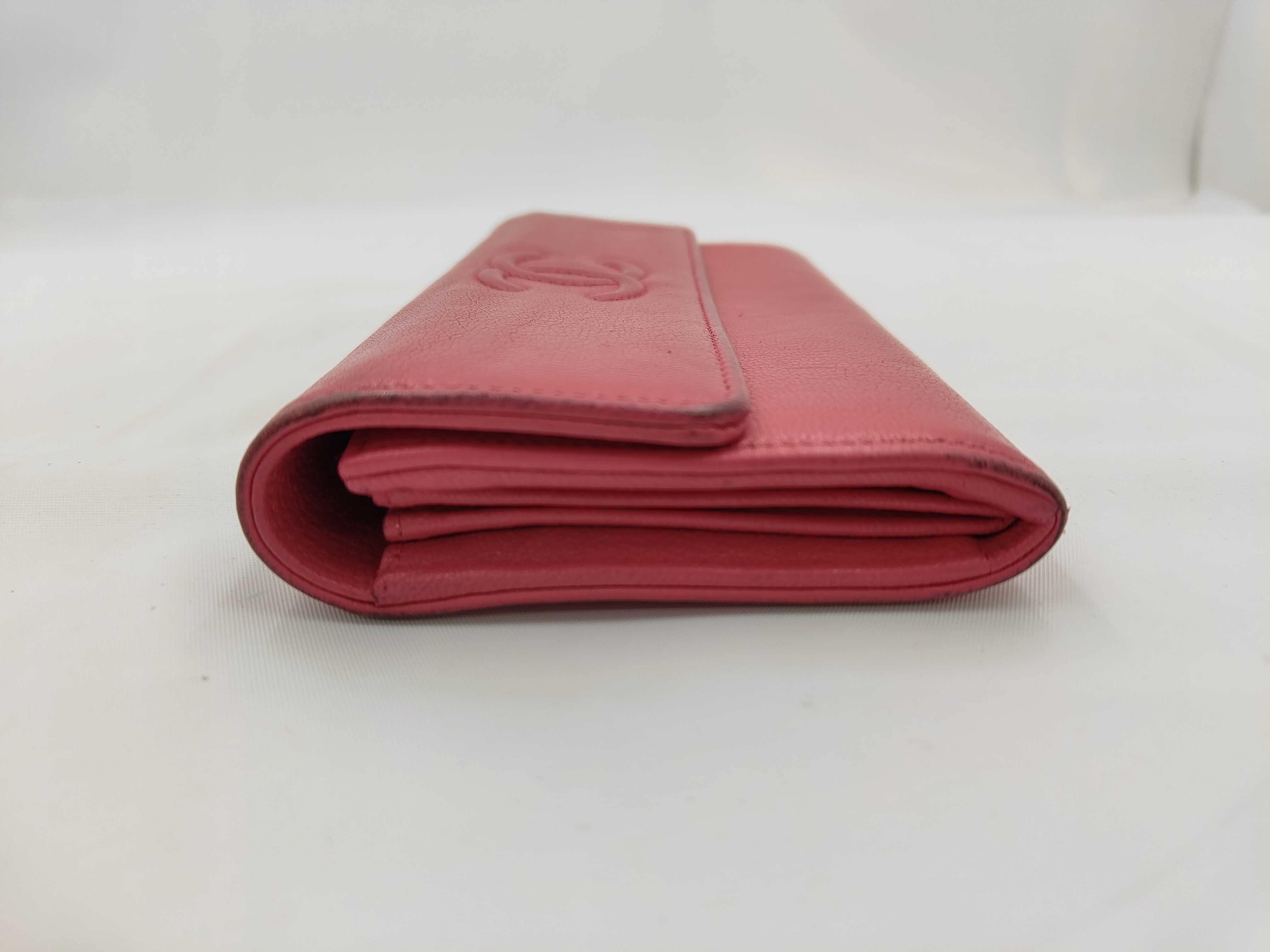 Caviar Skin Wallet Coco Mark Pink Wallet — view 5
