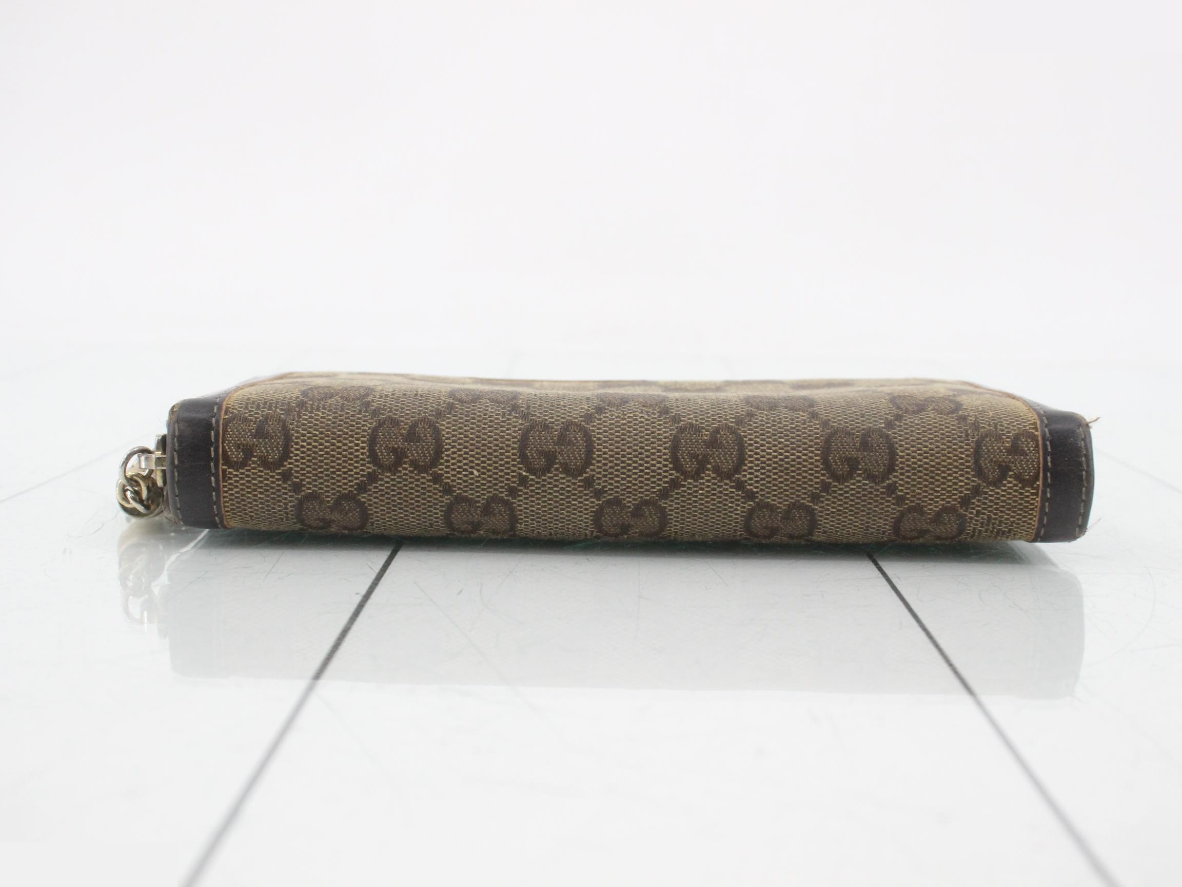 GG Canvas Bamboo Tassel Round Zip Long Wallet — view 3