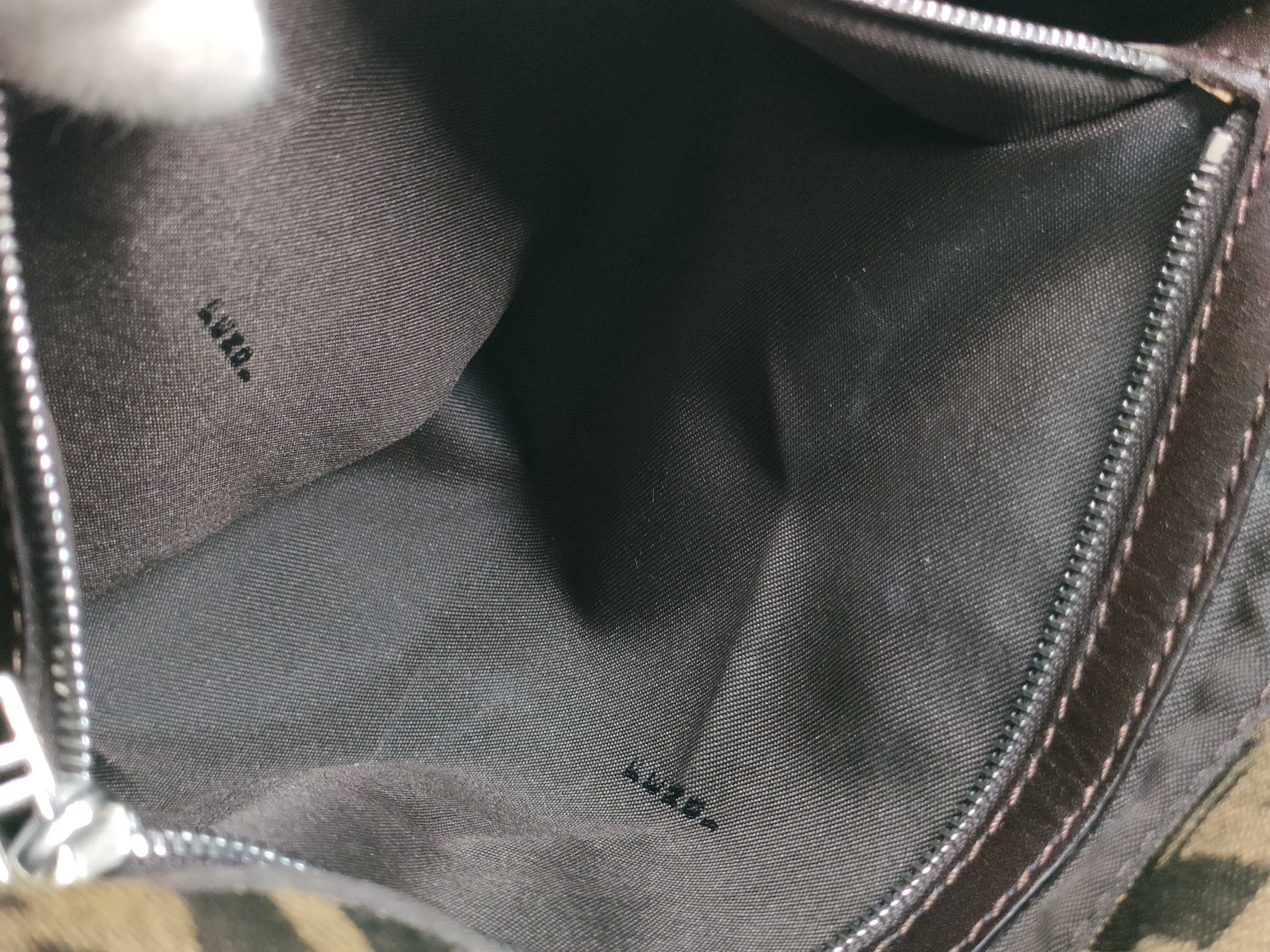 Zucca pattern Fendi Zucca Mamma Bucket Canvas x Leather Shoulder Bag — view 10