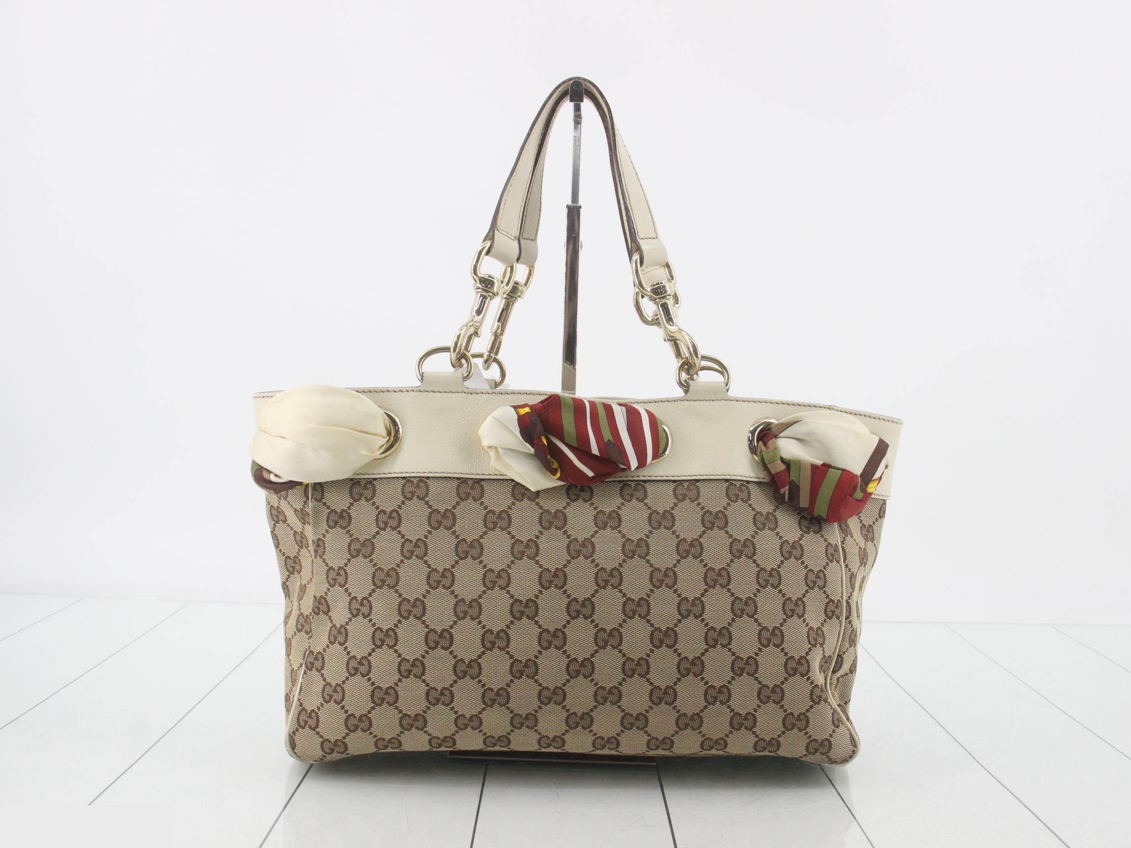 GG Canvas Scarf Shoulder Bag — view 2