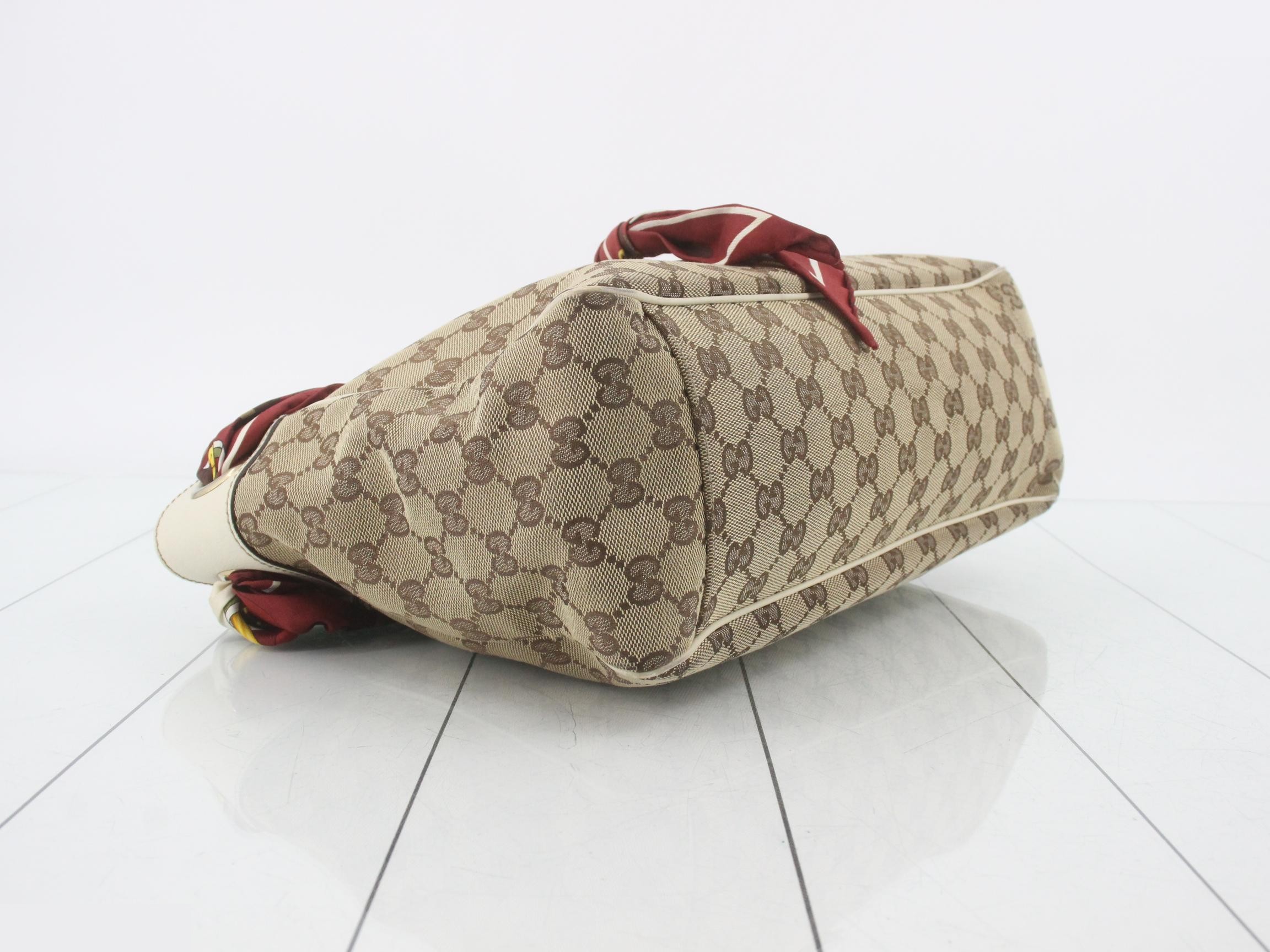 GG Canvas Scarf Shoulder Bag — view 5