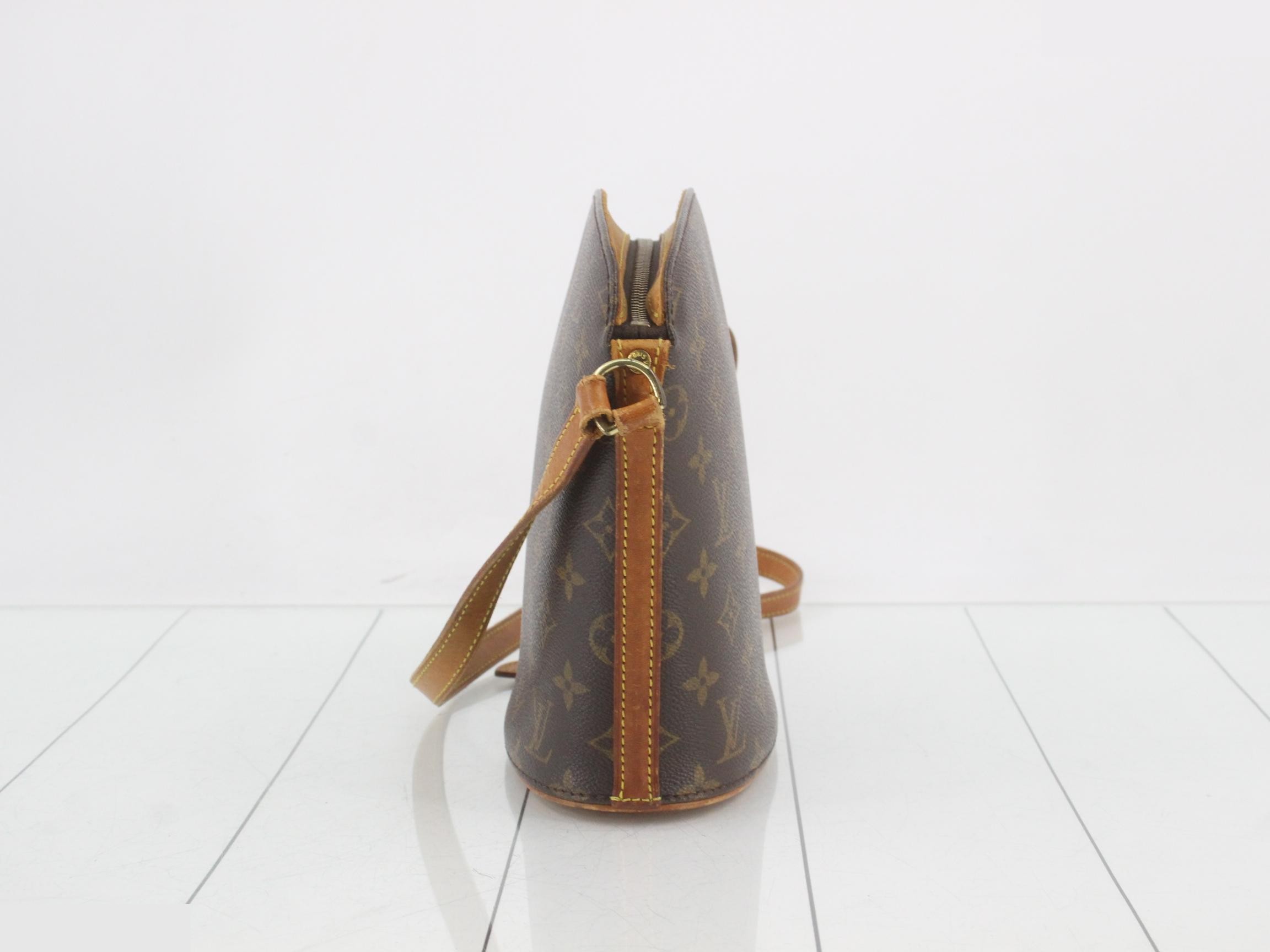 M51290 Druot Shoulder Bag, Monogram Brown Leather — view 3