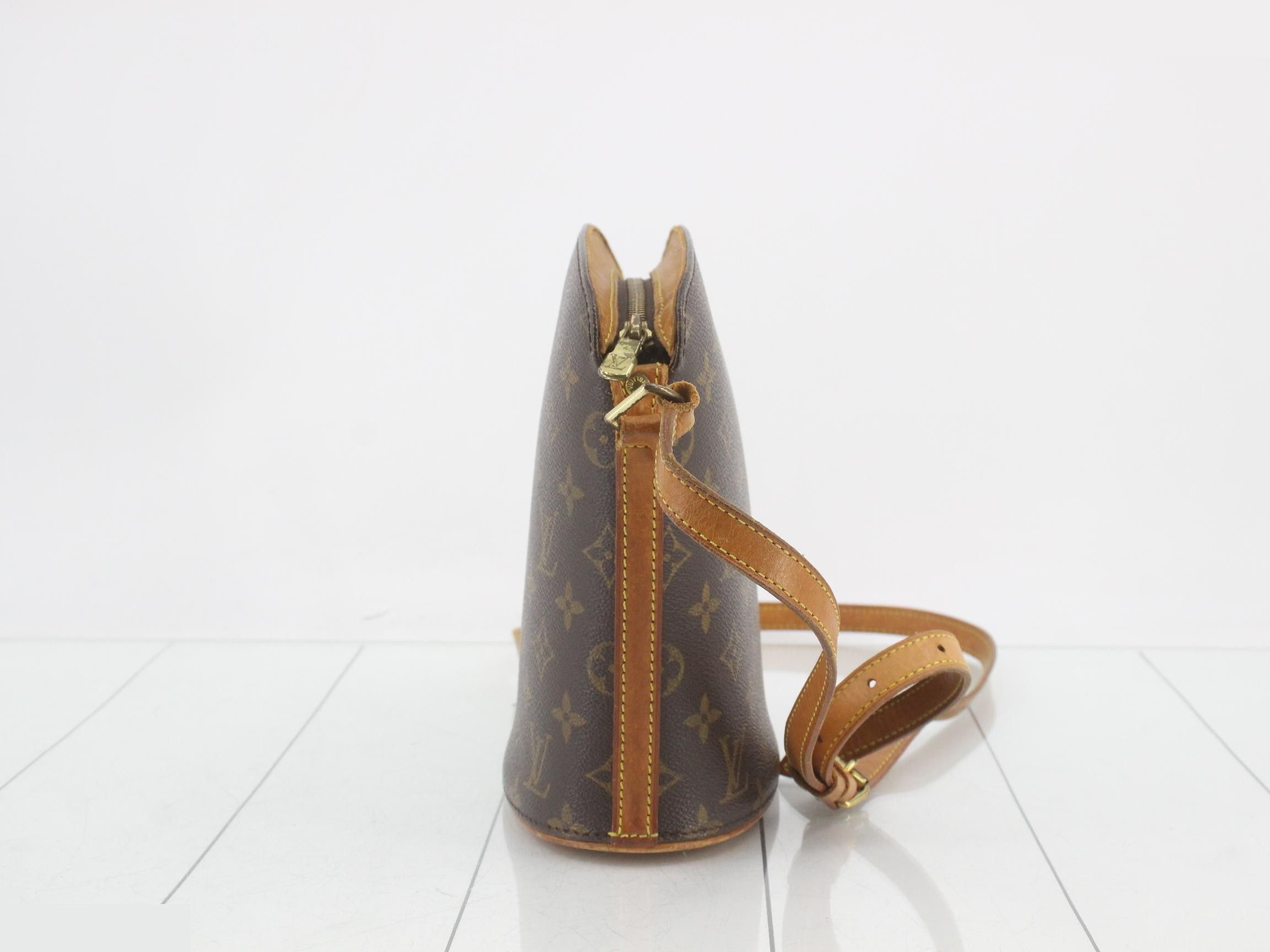 M51290 Druot Shoulder Bag, Monogram Brown Leather — view 4