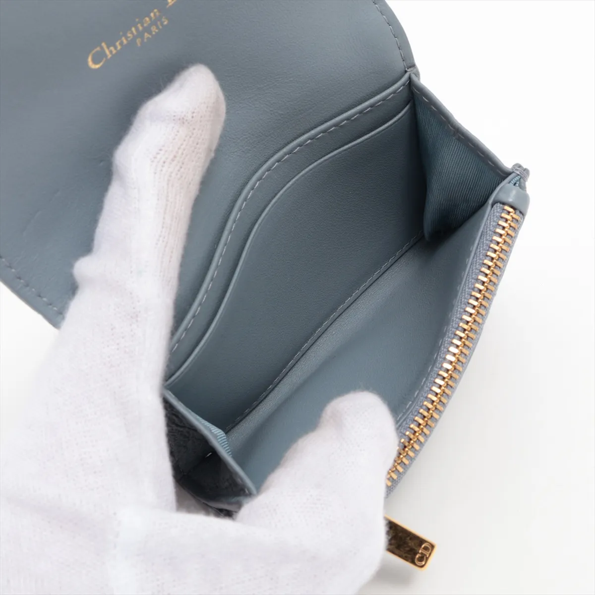 Caro Leather Coin Case Gray — view 4