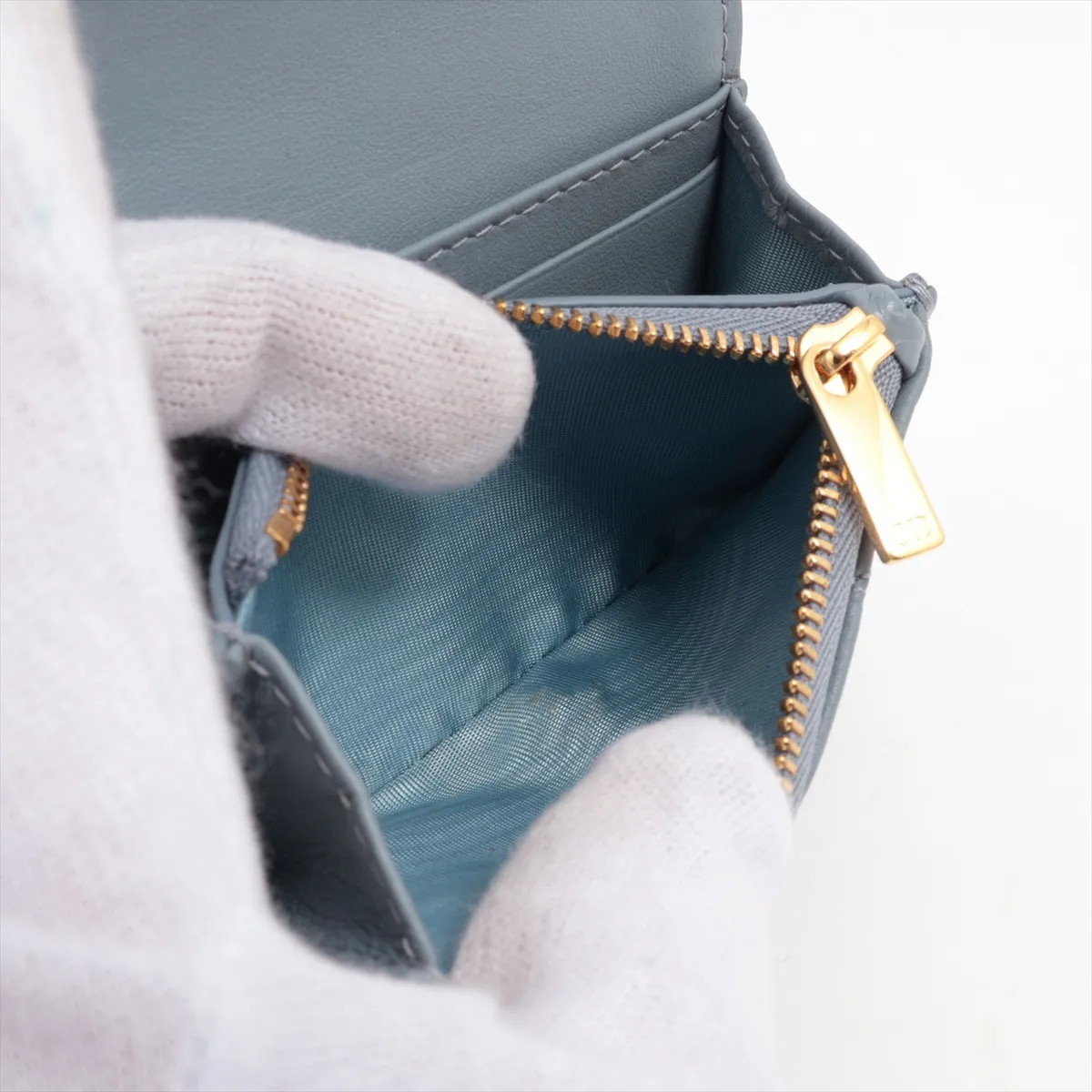 Caro Leather Coin Case Gray — view 5