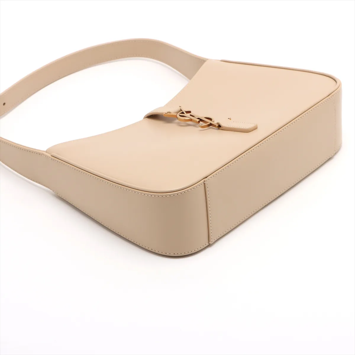 Le Saint Cassette Leather Shoulder Bag Beige 657228 — view 4