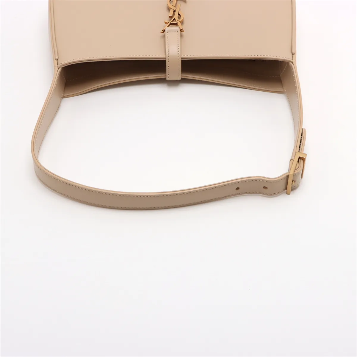 Le Saint Cassette Leather Shoulder Bag Beige 657228 — view 5