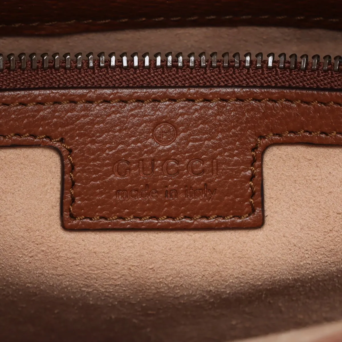 Bamboo Diana Leather 2-Way Handbag, Brown, 678842 — view 12