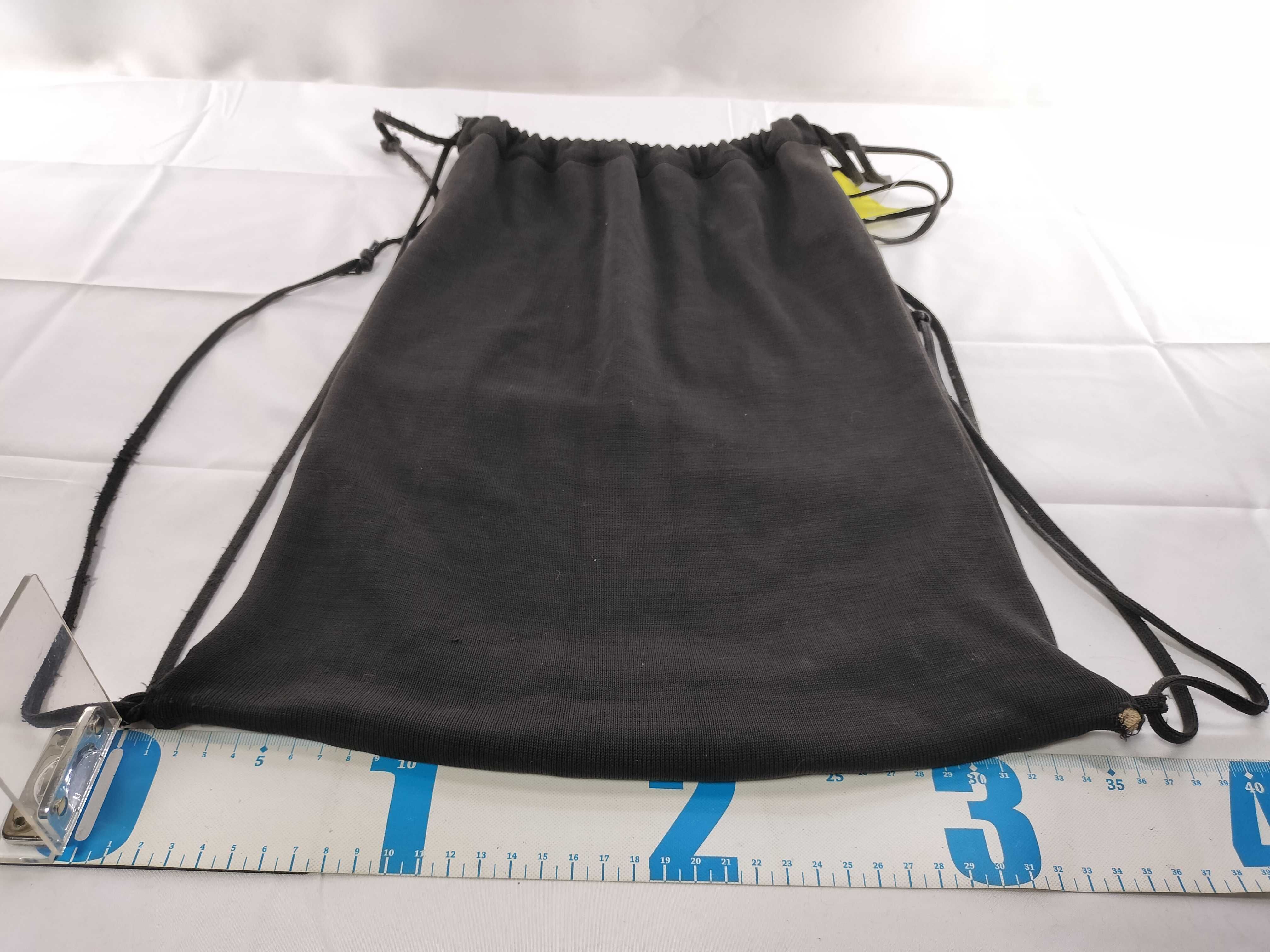 Sport Knapsack, Large Coco Mark, Cotton, Black Bag — view 2