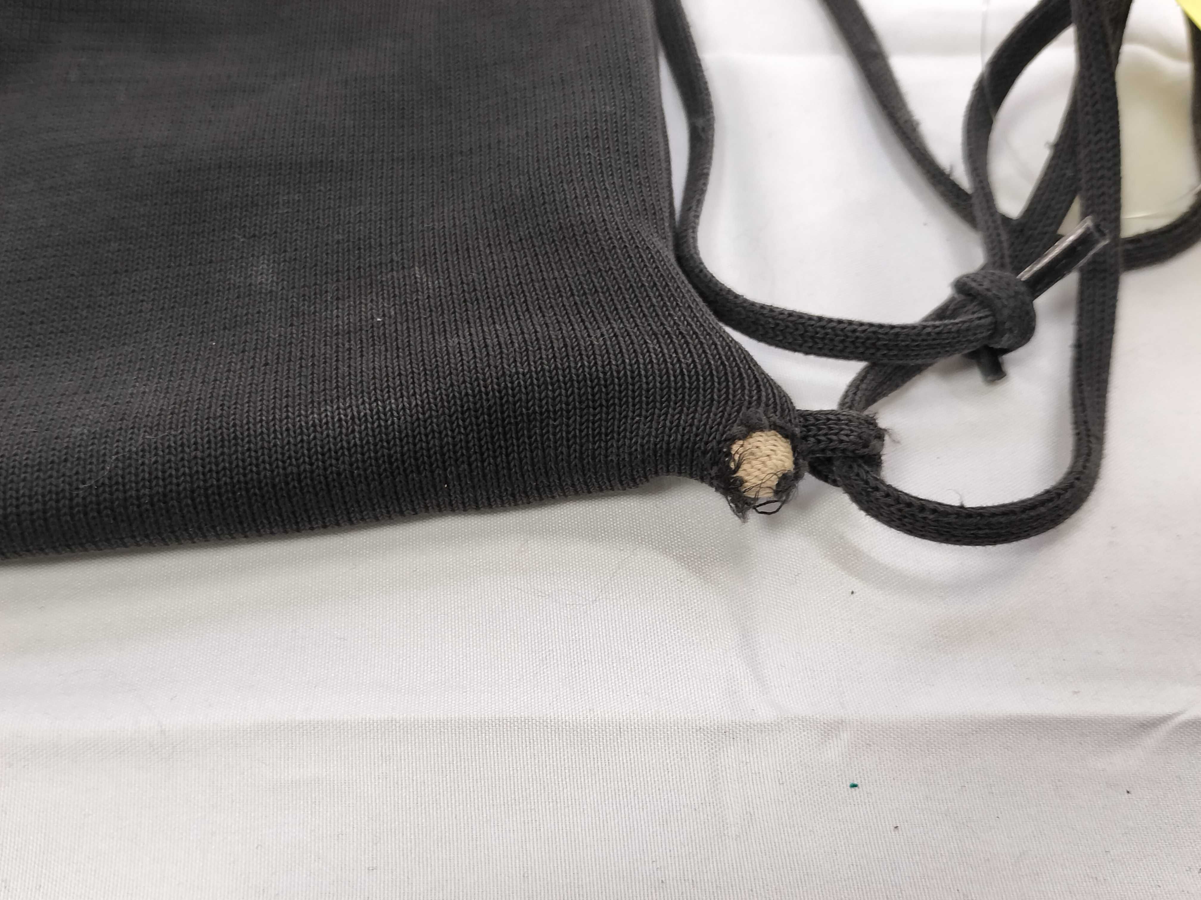 Sport Knapsack, Large Coco Mark, Cotton, Black Bag — view 6