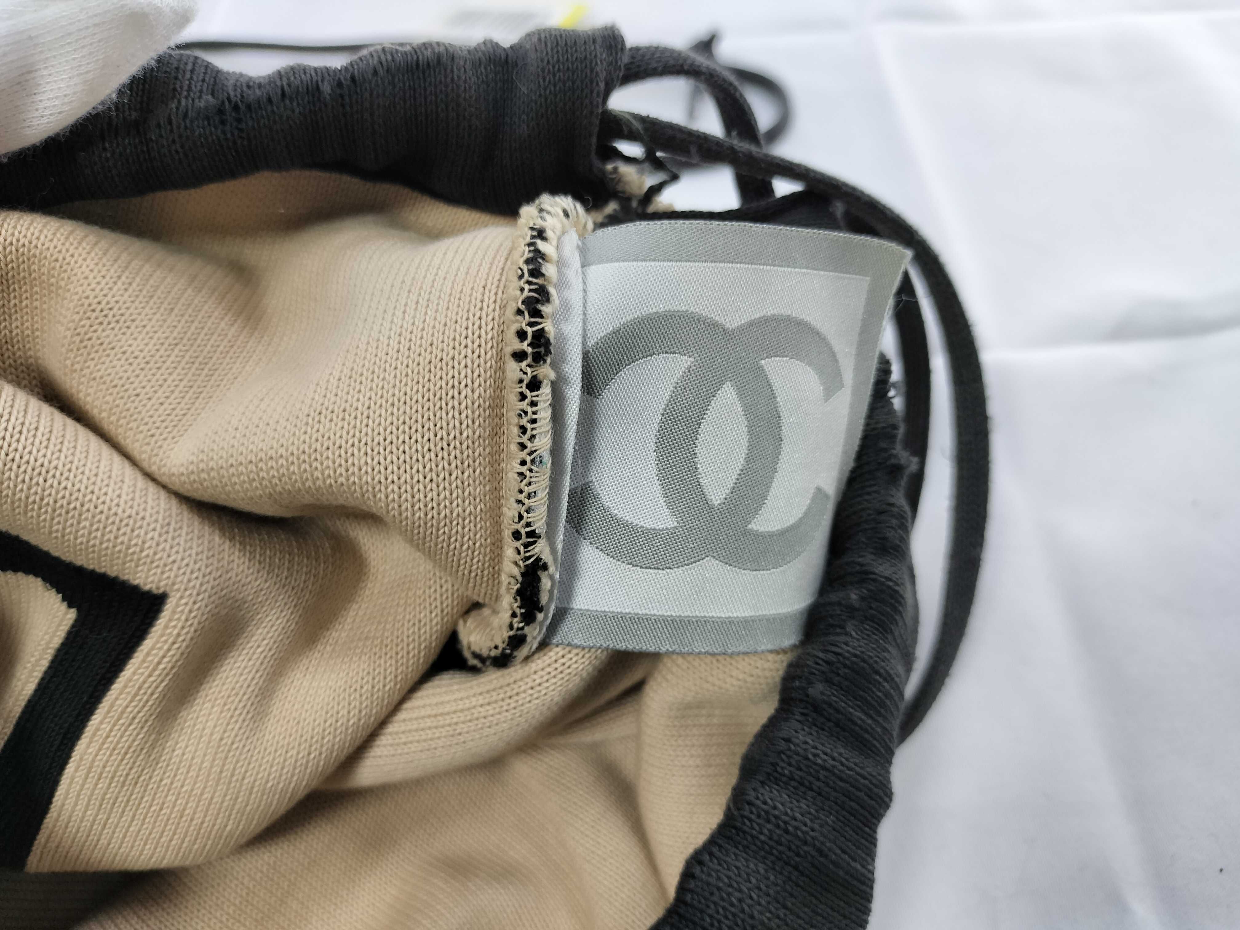 Sport Knapsack, Large Coco Mark, Cotton, Black Bag — view 10