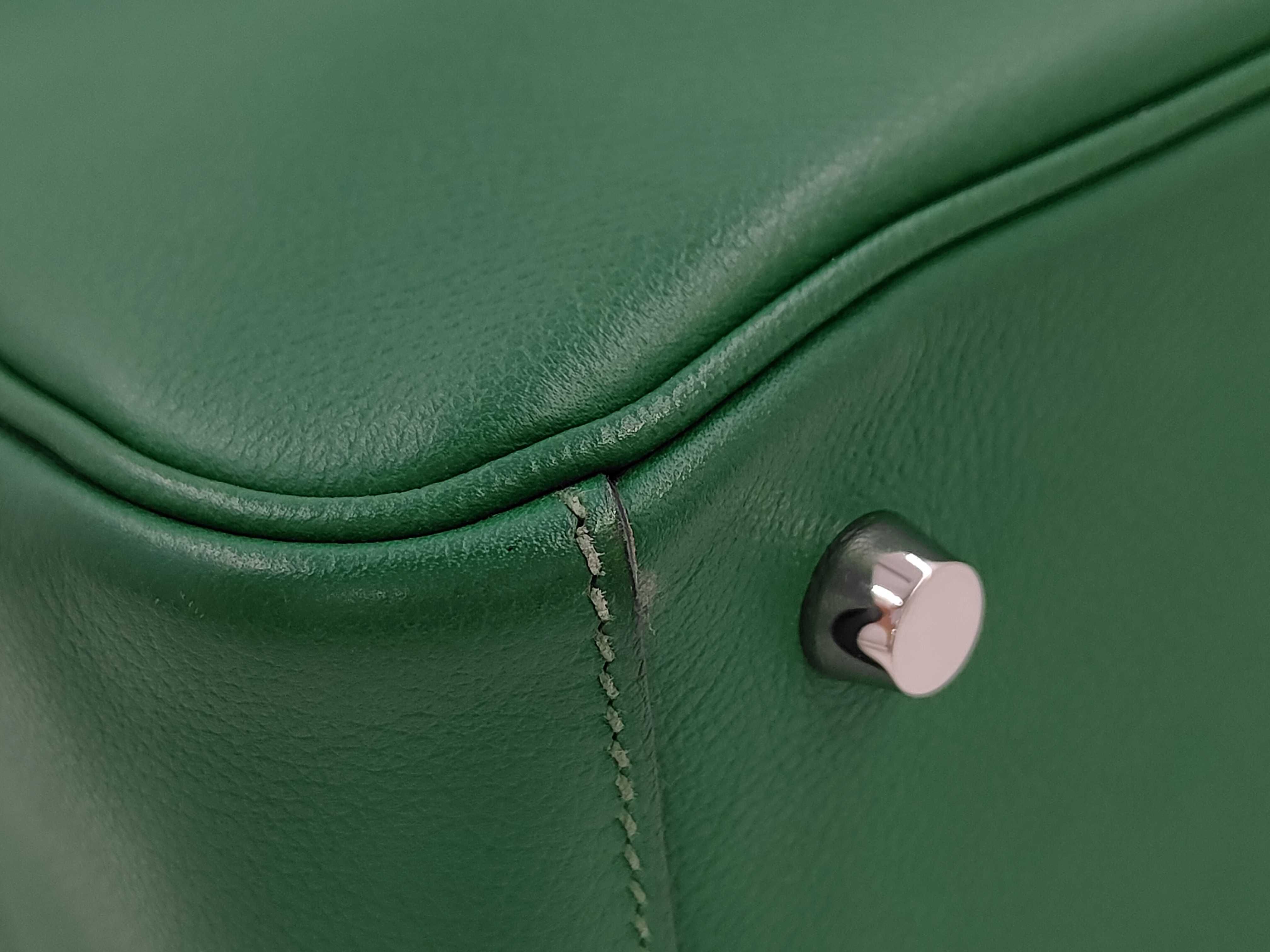 BAG LINDY 26 CLEMENCE D STAMP GREEN/VEAU EVERCOLOR CACTUS Handbag — view 4