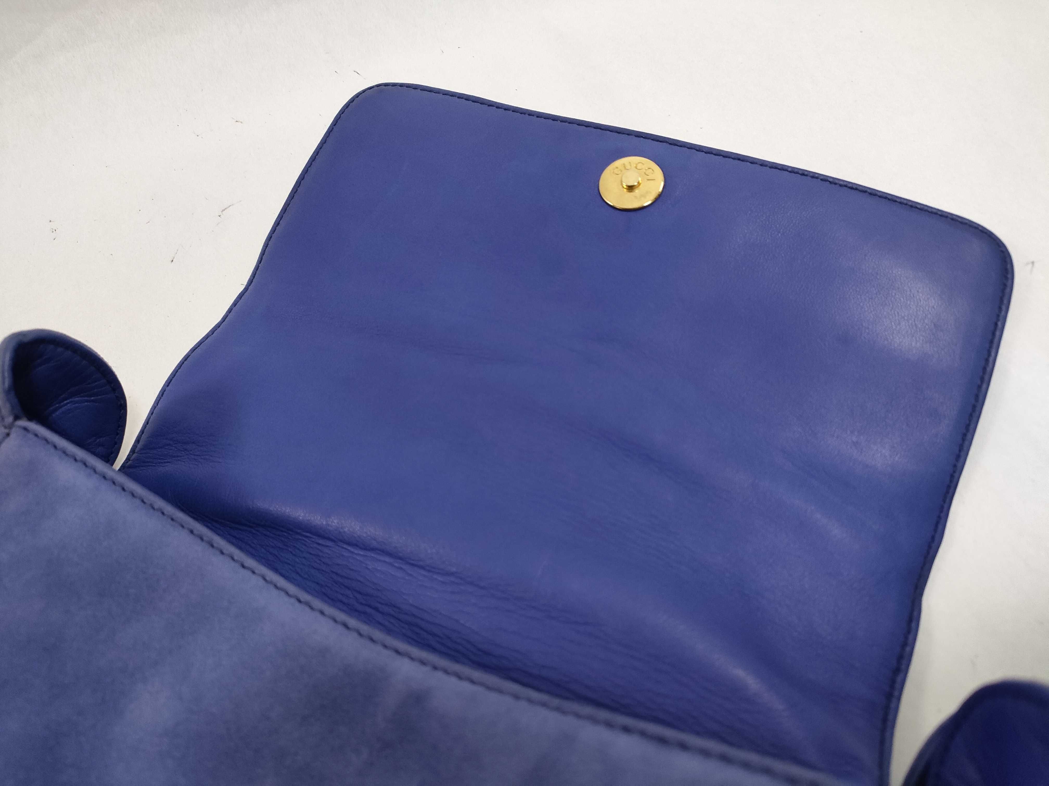 Suede Shoulder Bag with Horsebit Design — view 13