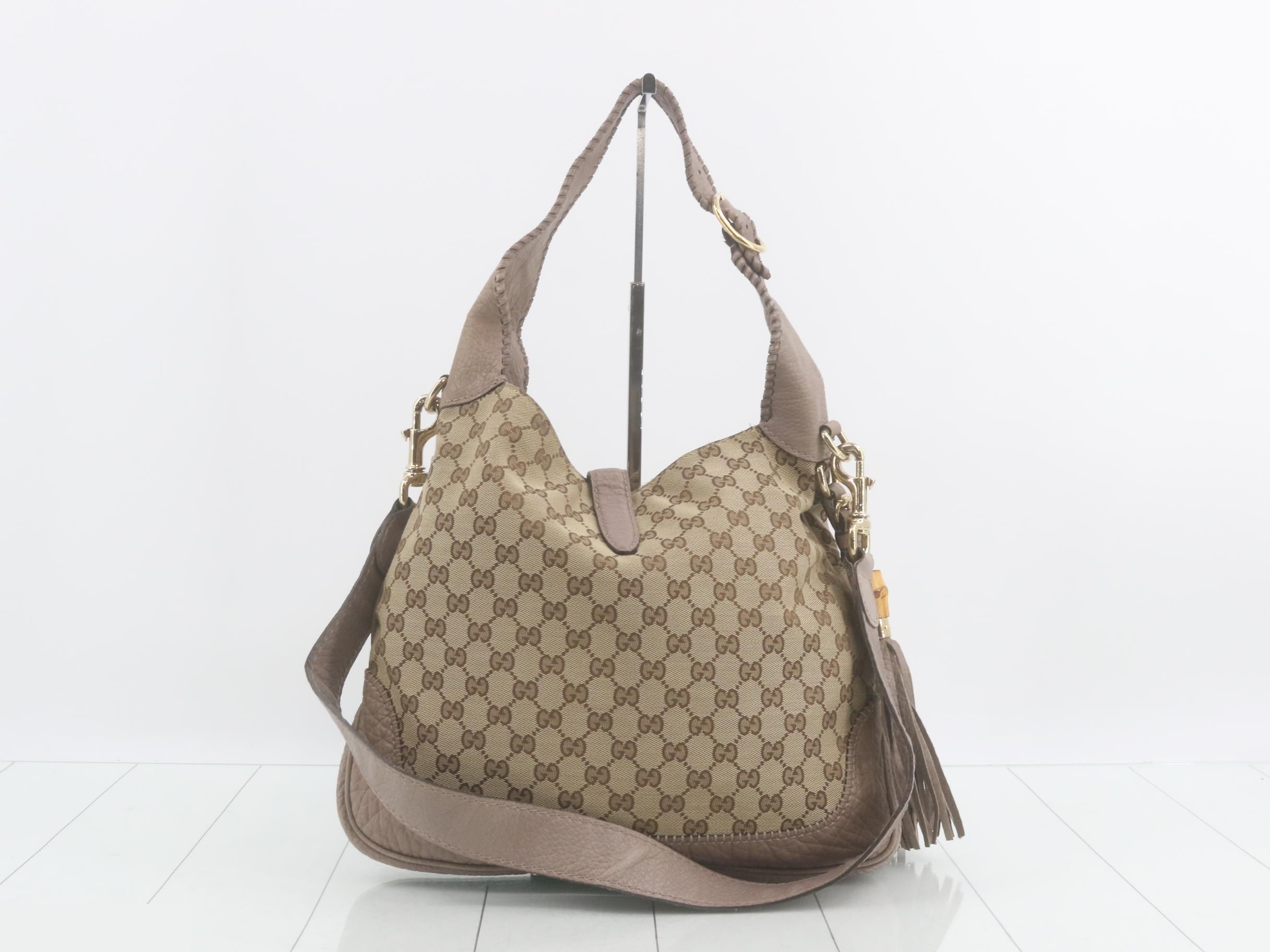 GG Canvas New Jackie Bamboo Shoulder Bag — view 2