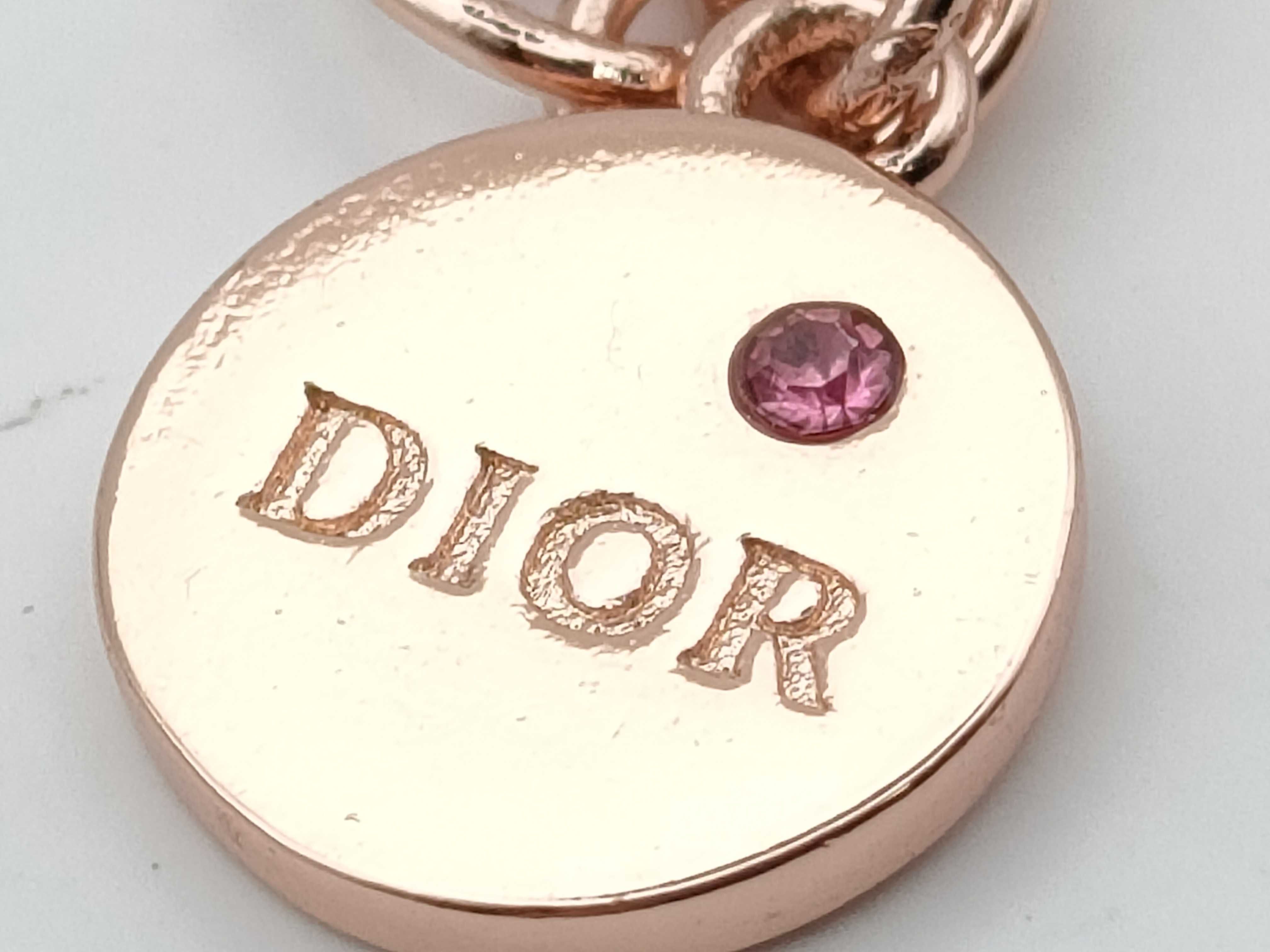 Rhinestone Logo Bracelet, Pink Gold, 21.5cm (Bracelet/Bangle) — view 3