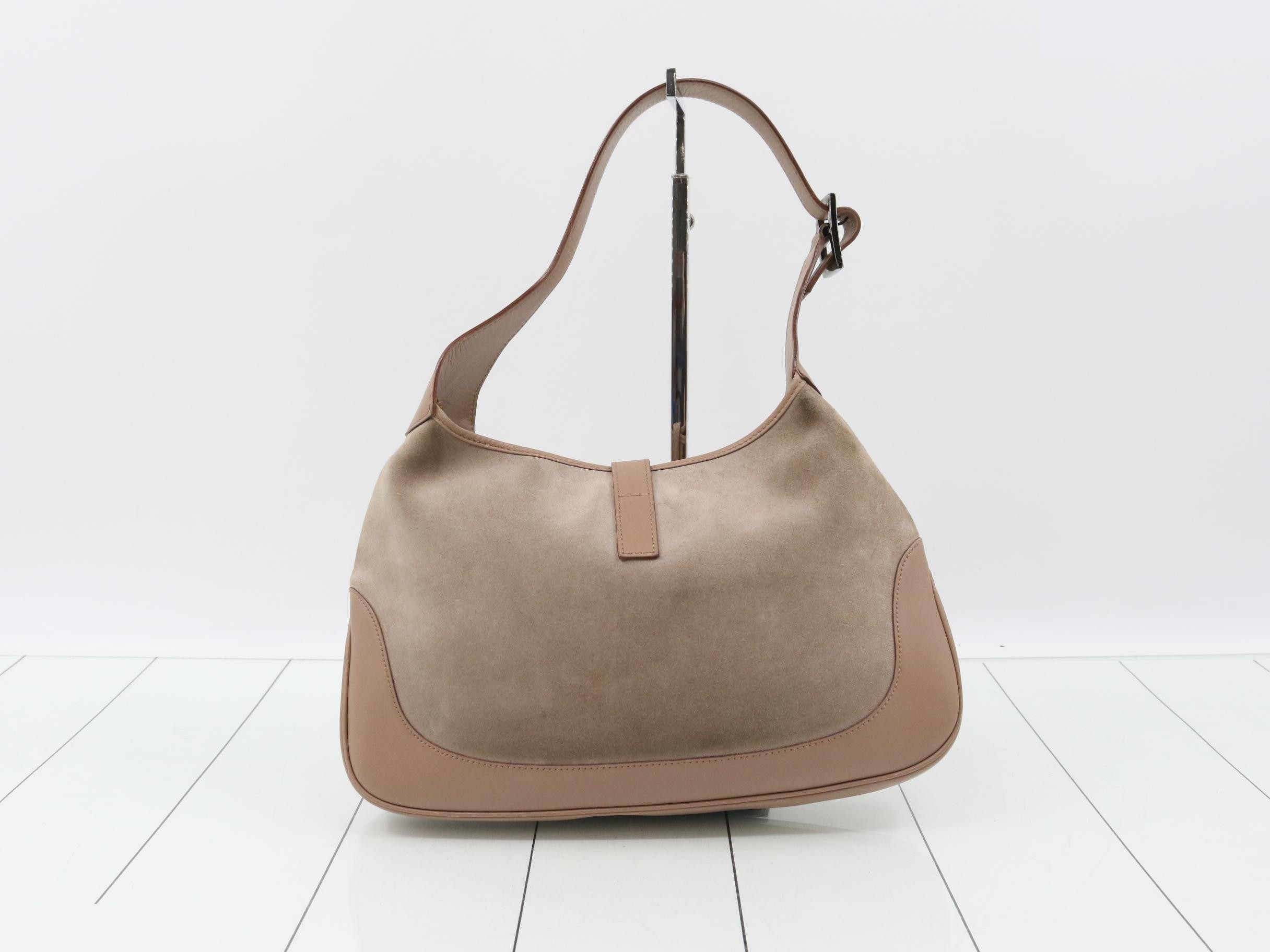 Suede Jackie Sherry Line One-Shoulder Bag — view 2