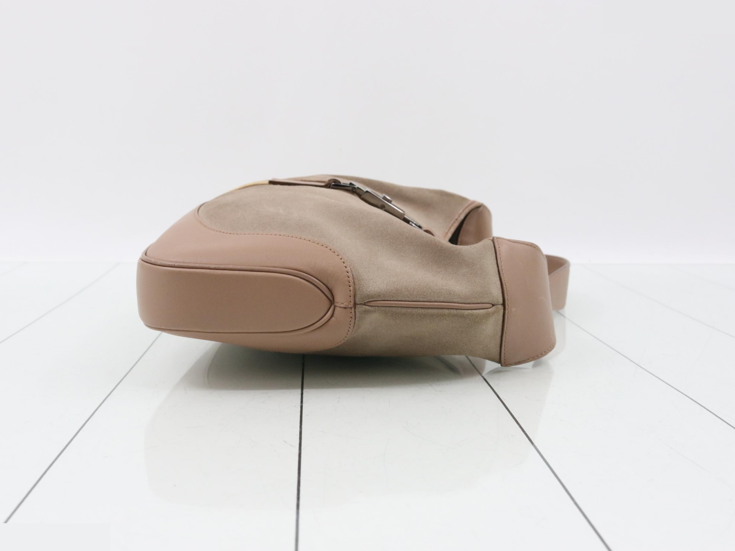 Suede Jackie Sherry Line One-Shoulder Bag — view 3