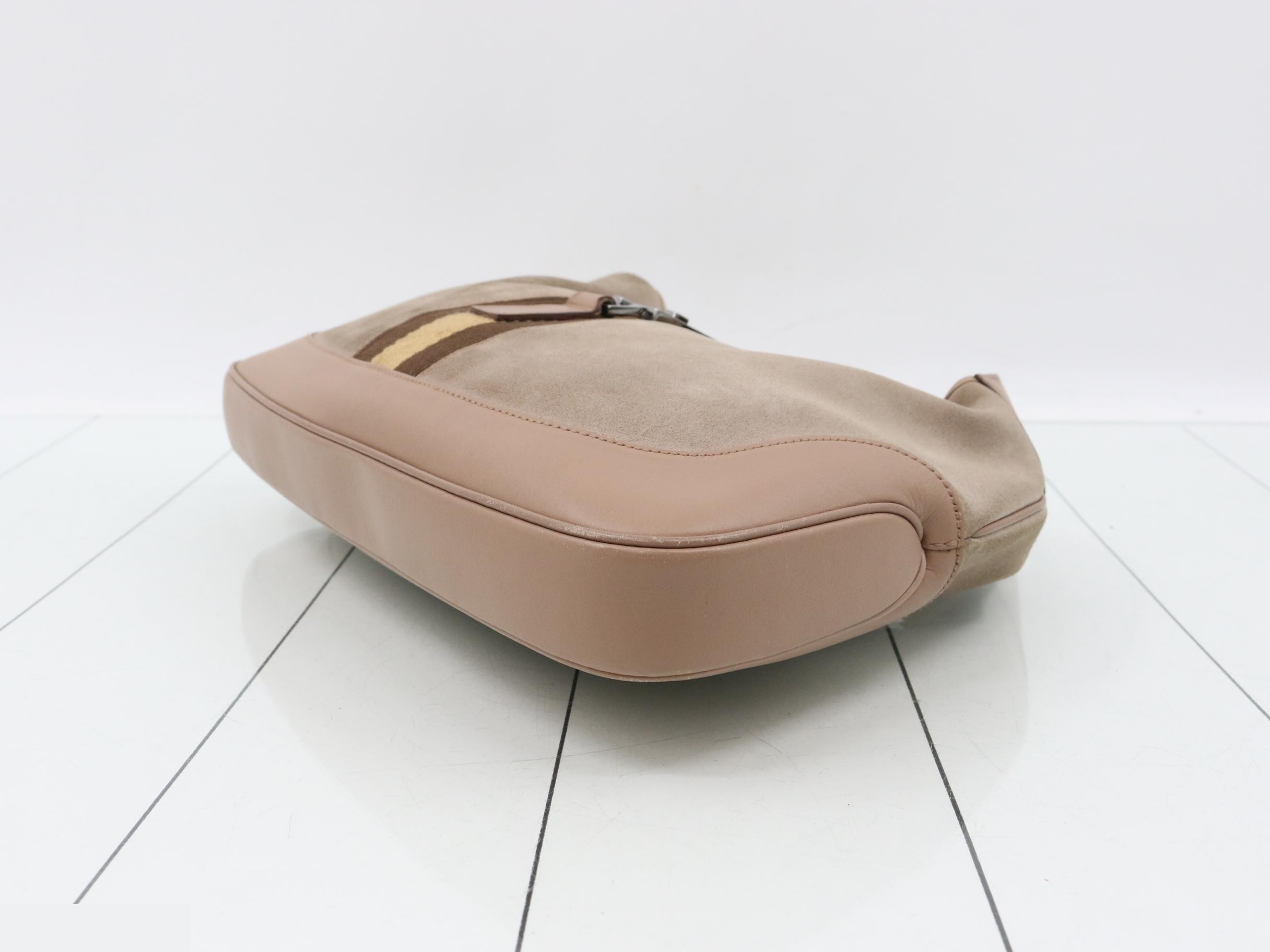 Suede Jackie Sherry Line One-Shoulder Bag — view 6