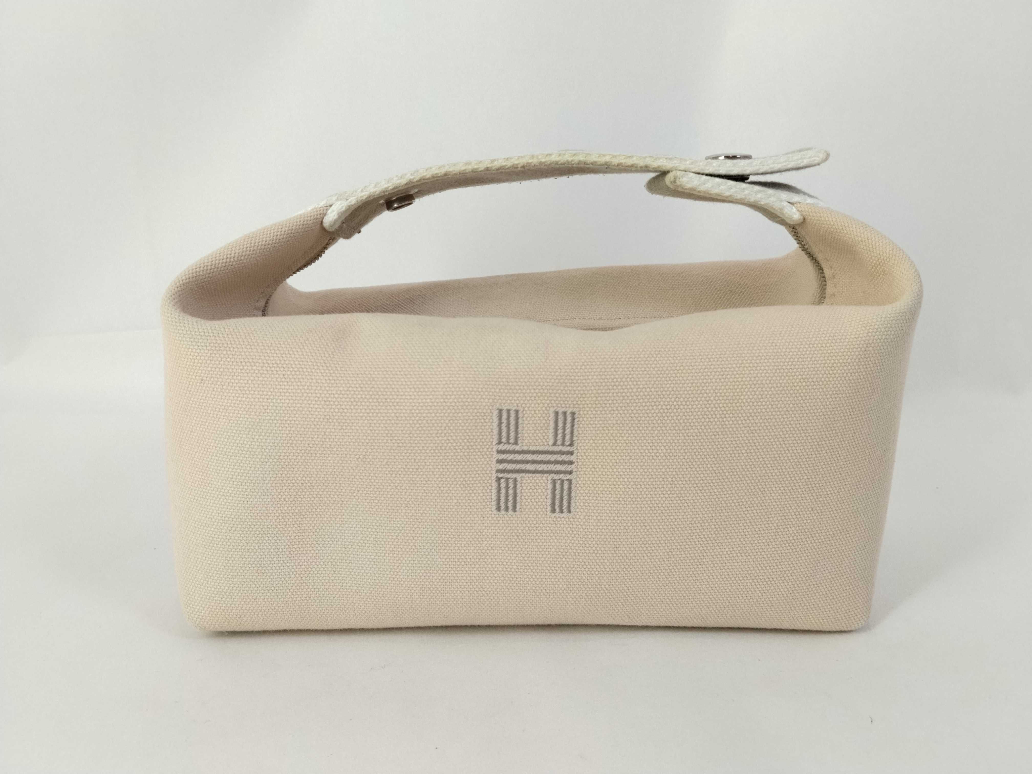 Bride à Black PM Canvas Beige Silver Hardware Handbag