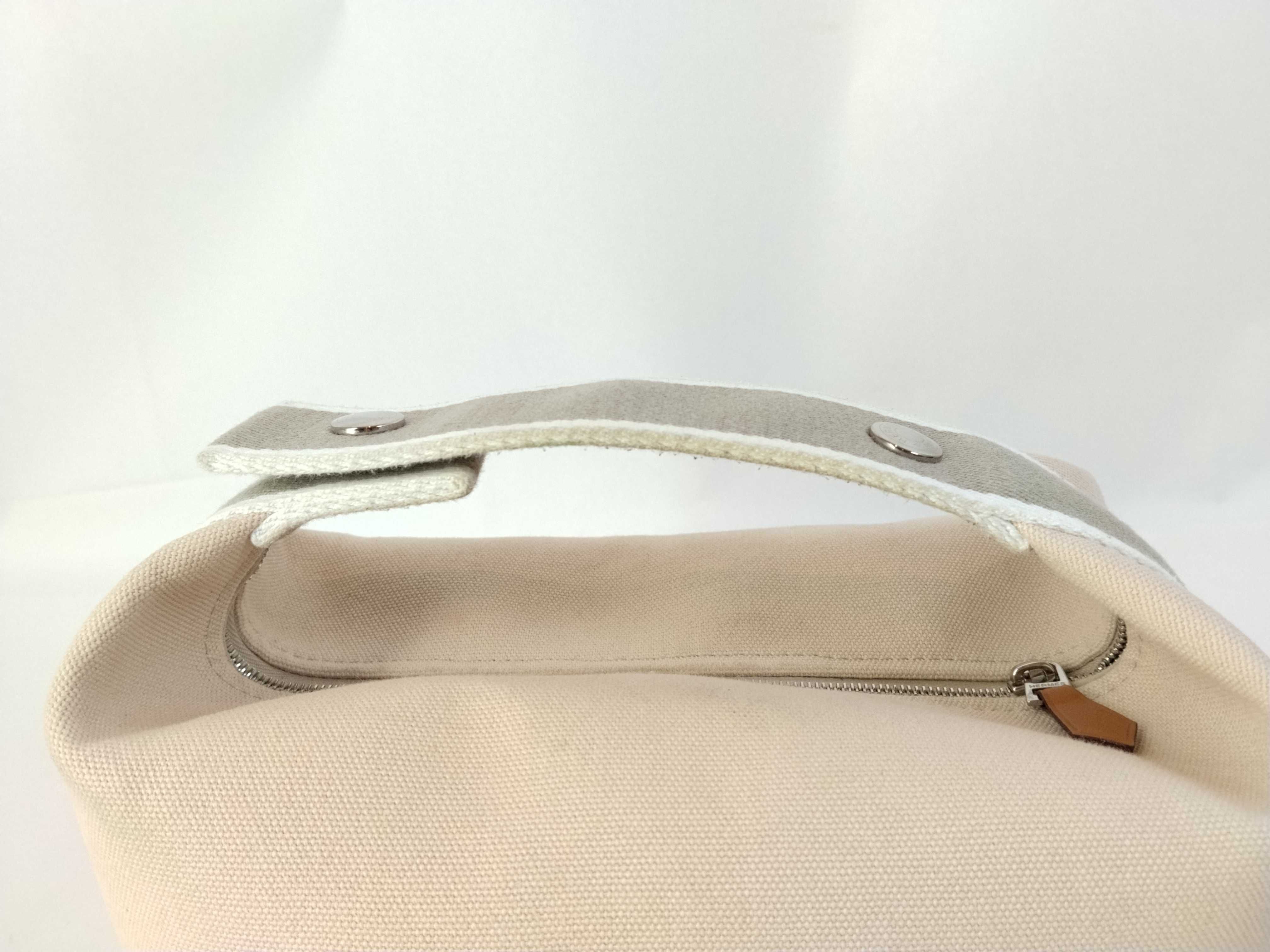 Bride à Black PM Canvas Beige Silver Hardware Handbag — view 3