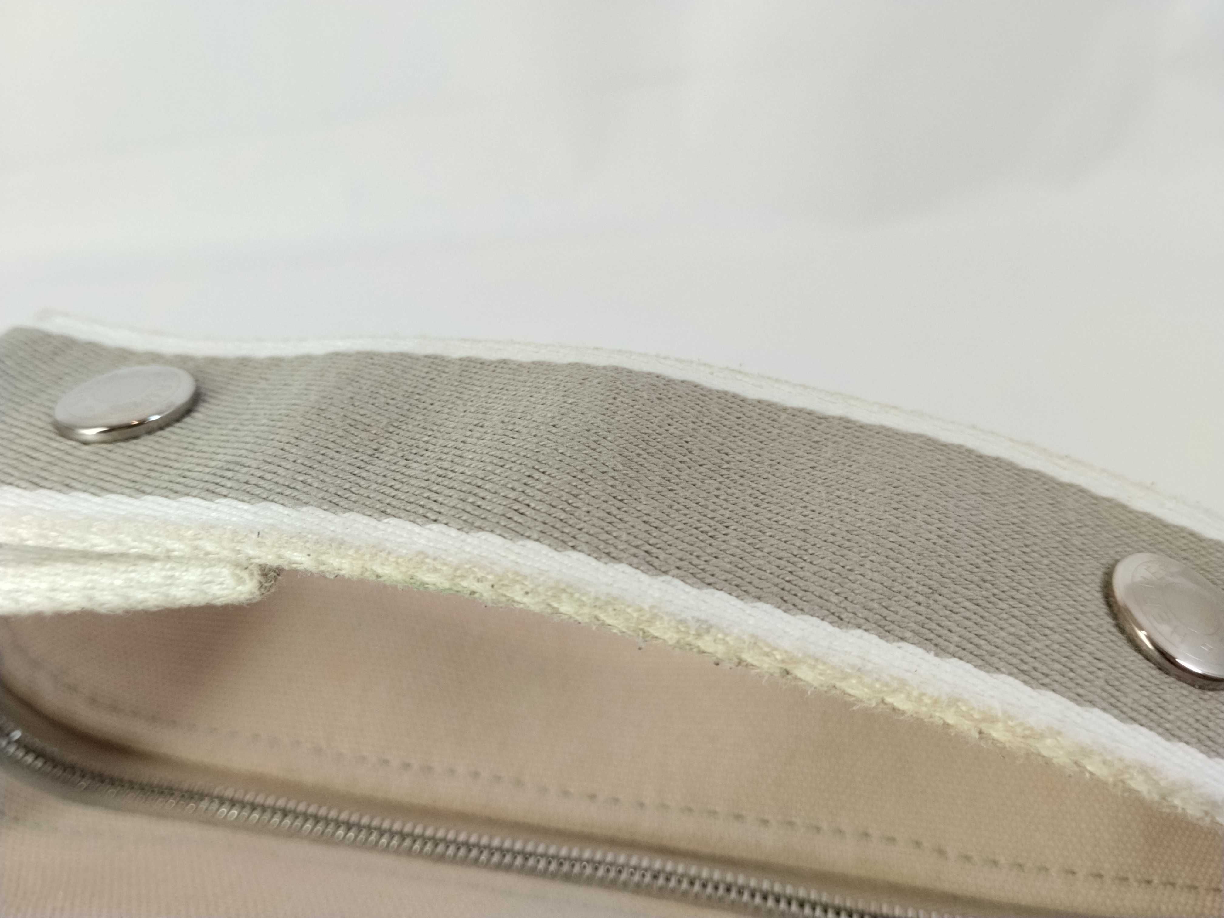 Bride à Black PM Canvas Beige Silver Hardware Handbag — view 4