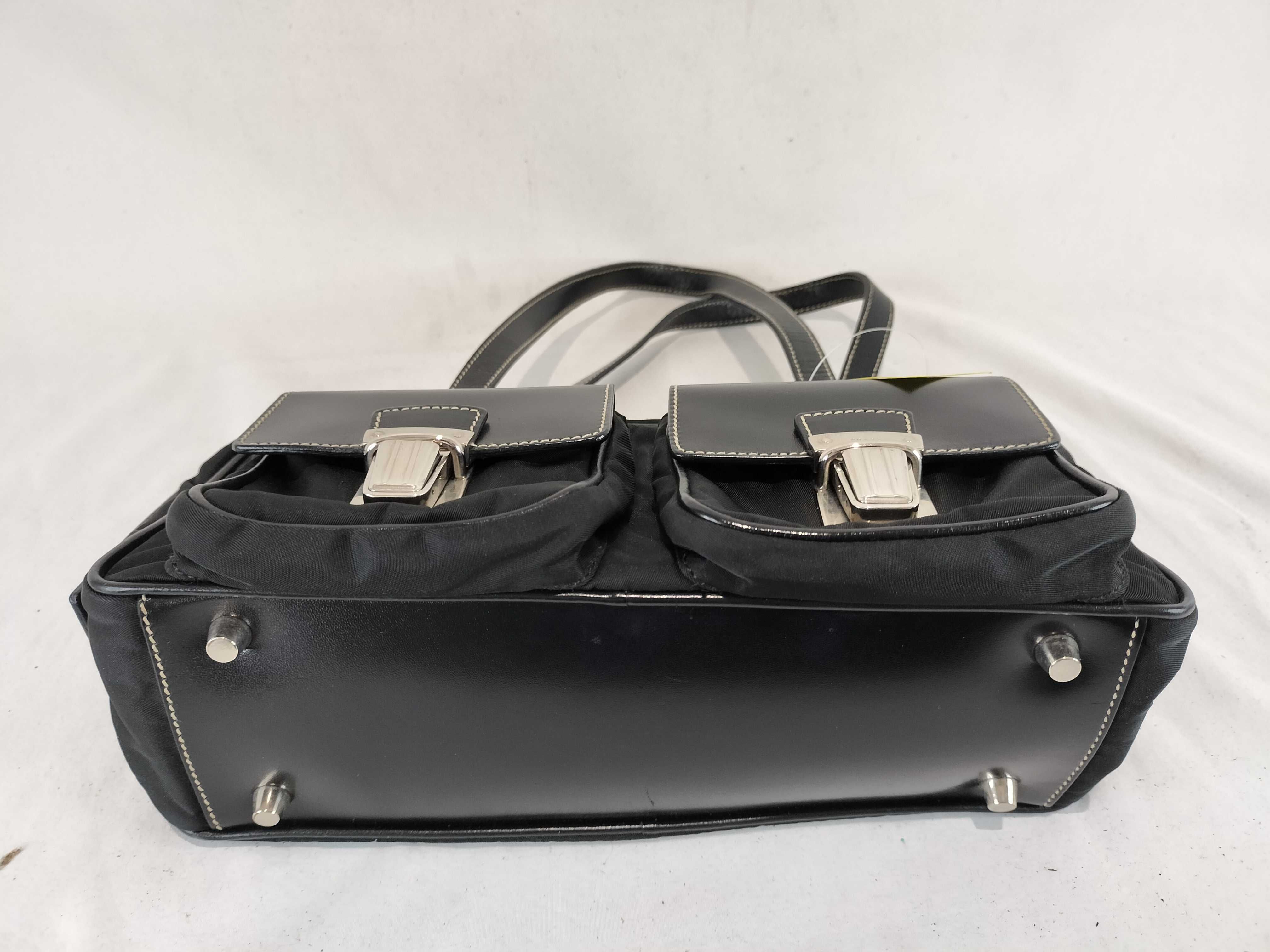 Nylon x Leather Handbag — view 8