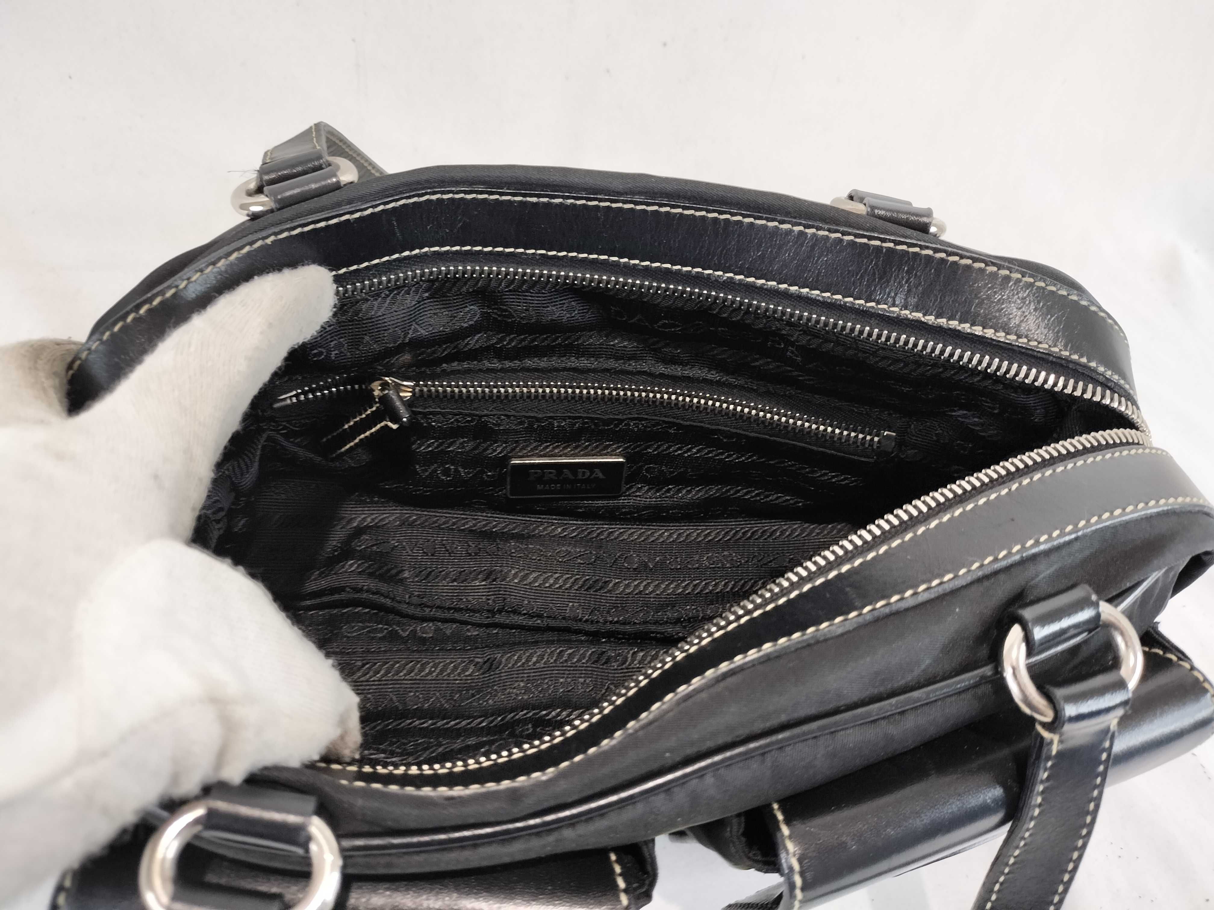 Nylon x Leather Handbag — view 10