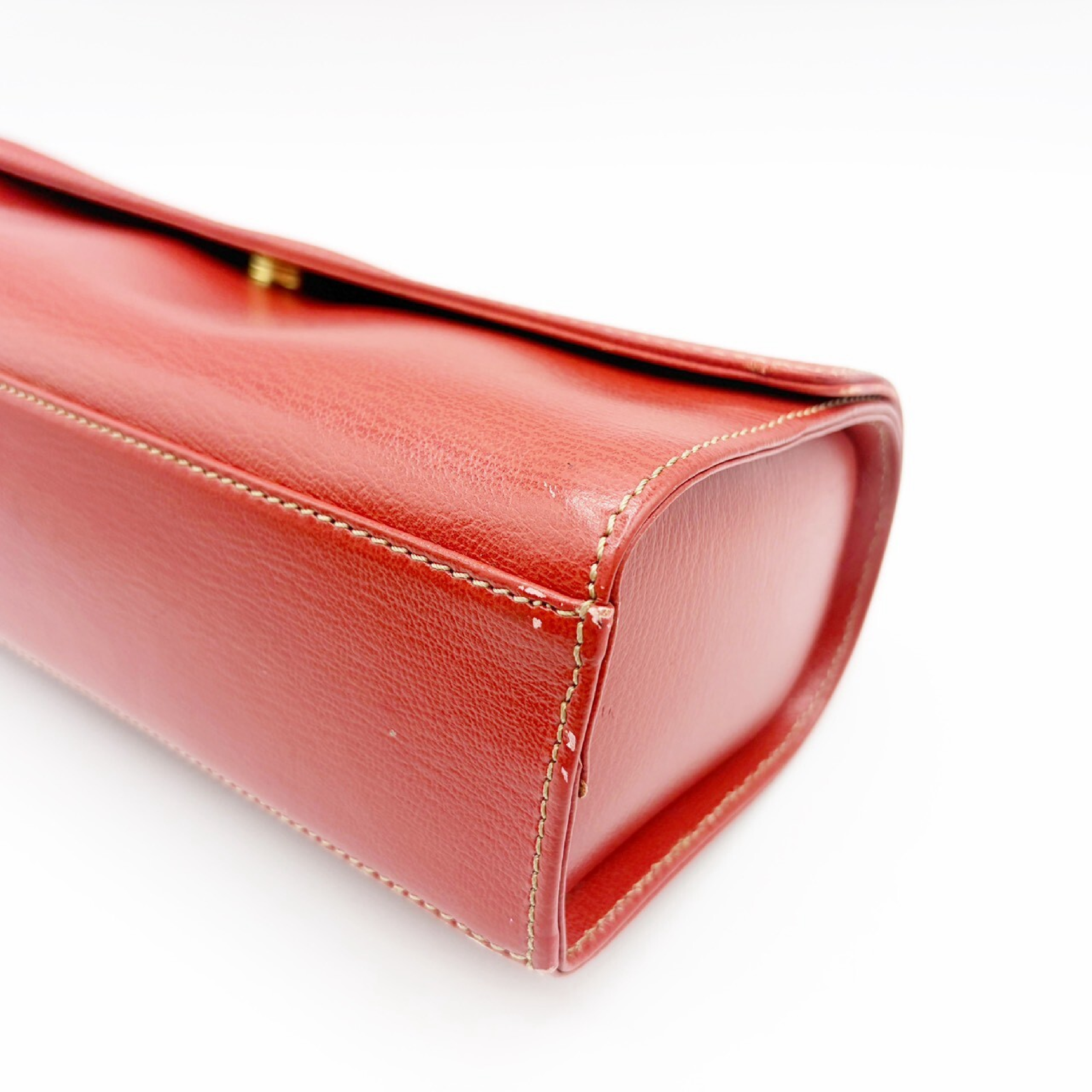 Velázquez Vanity Bag with Gold Hardware, Red Handbag — view 5