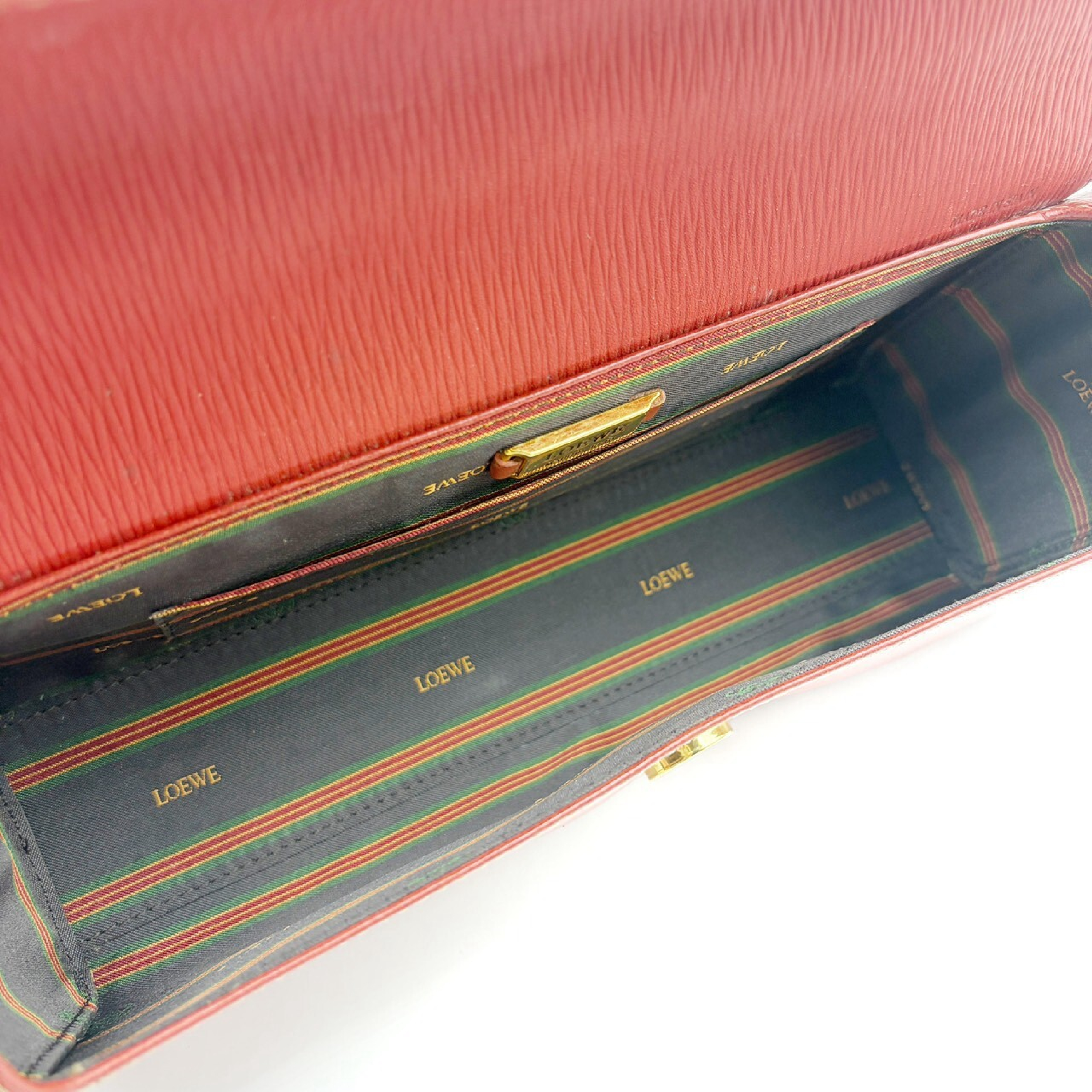 Velázquez Vanity Bag with Gold Hardware, Red Handbag — view 7