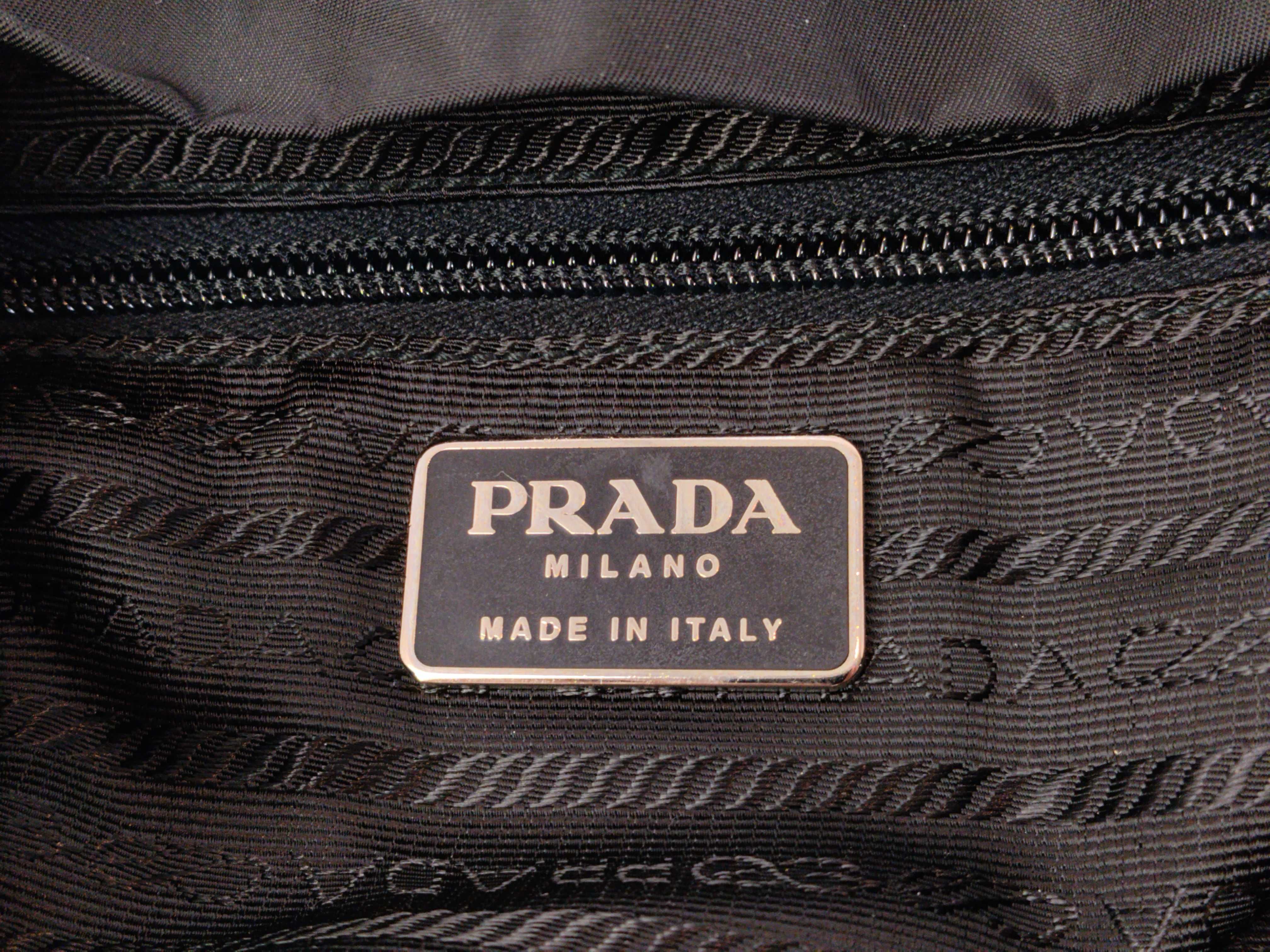 Backpack, Triangle Logo, Black, with Dust Bag and Guarantee Card — view 11