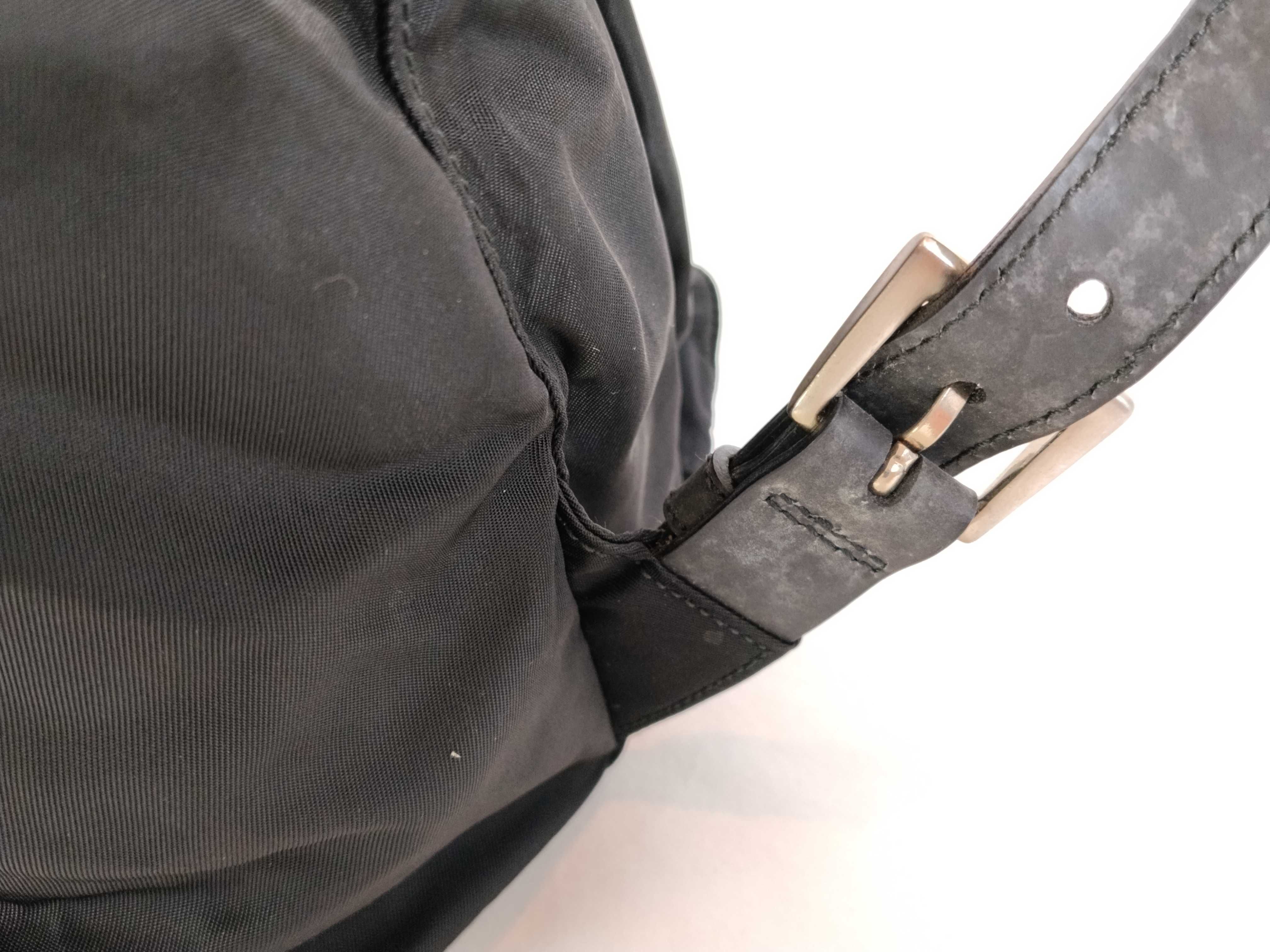 Backpack, Triangle Logo, Black, with Dust Bag and Guarantee Card — view 6