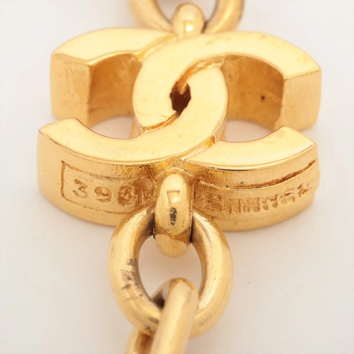 Coco Mark 393 Necklace, GP Gold. Shows signs of wear, including — view 5