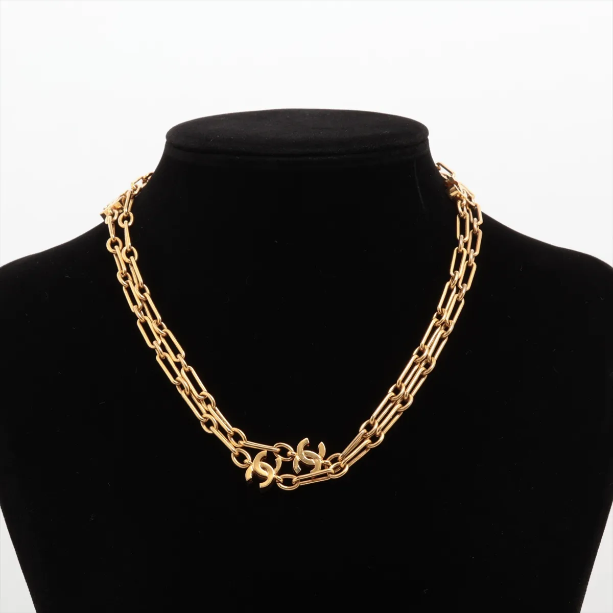 Coco Mark 393 Necklace, GP Gold. Shows signs of wear, including — view 6